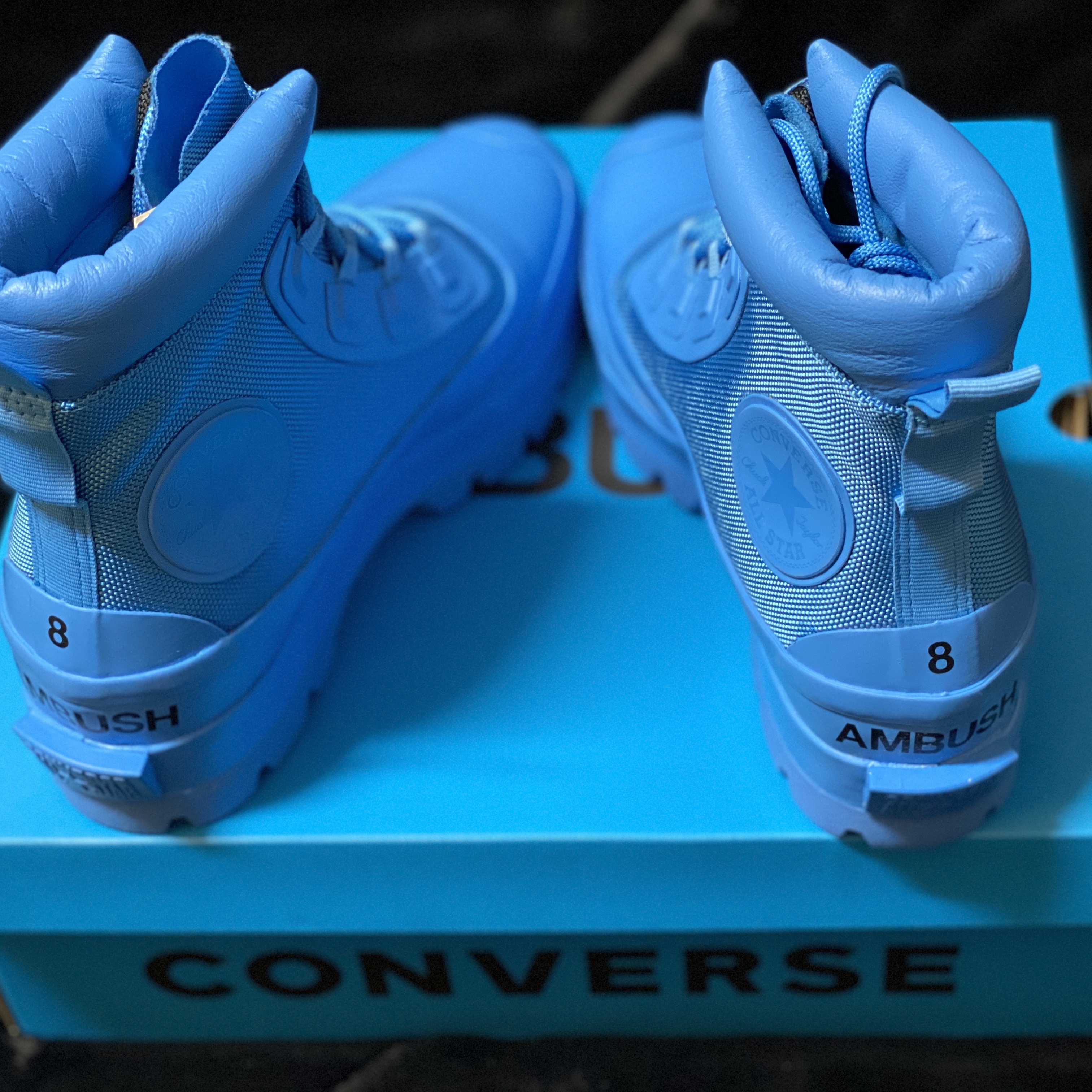 Converse x Ambush Chuck Taylor All Star Duck Boot Blithe 착용 스타일 - 2