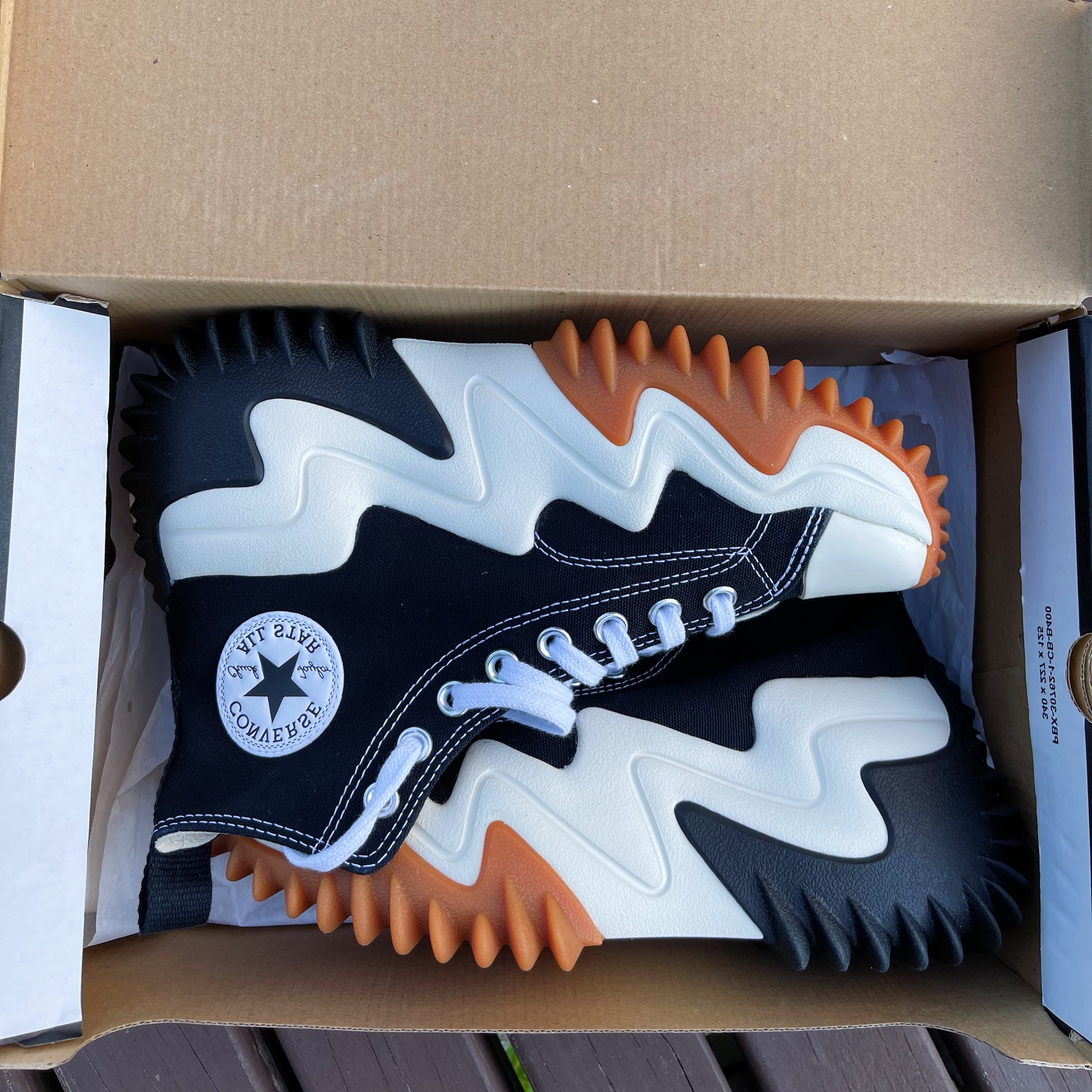 Converse Run Star Motion High Black 착용 스타일 - 5