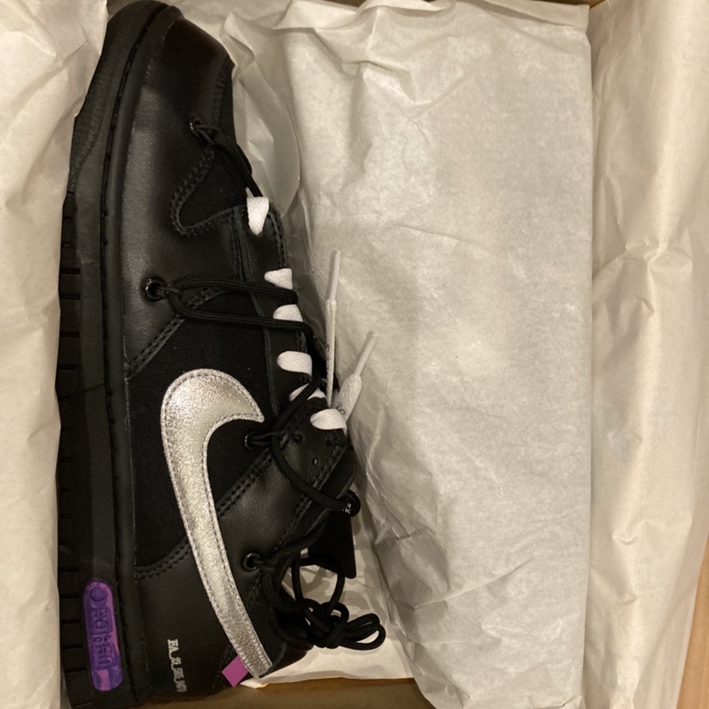Nike x Off-White Dunk Low The 50 - Lot 50 착용 스타일 - 4