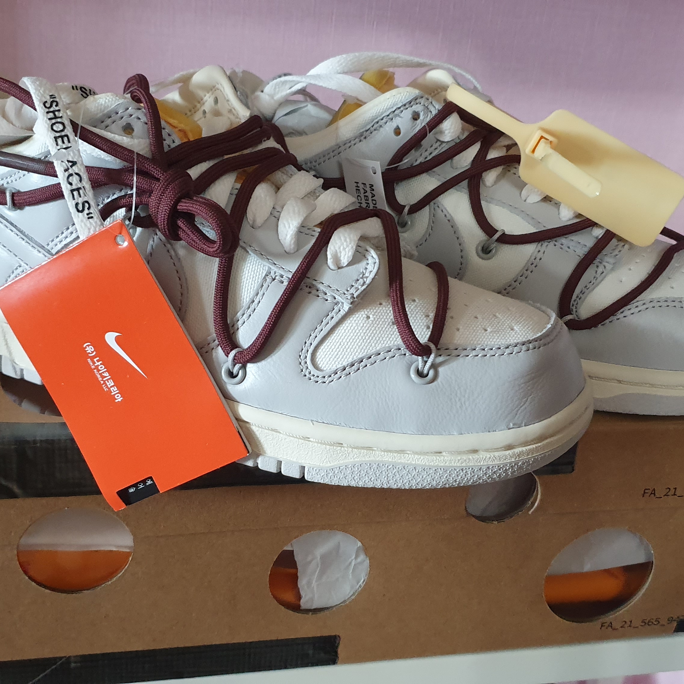 Nike x Off-White Dunk Low The 50 - Lot 46 착용 스타일 - 2