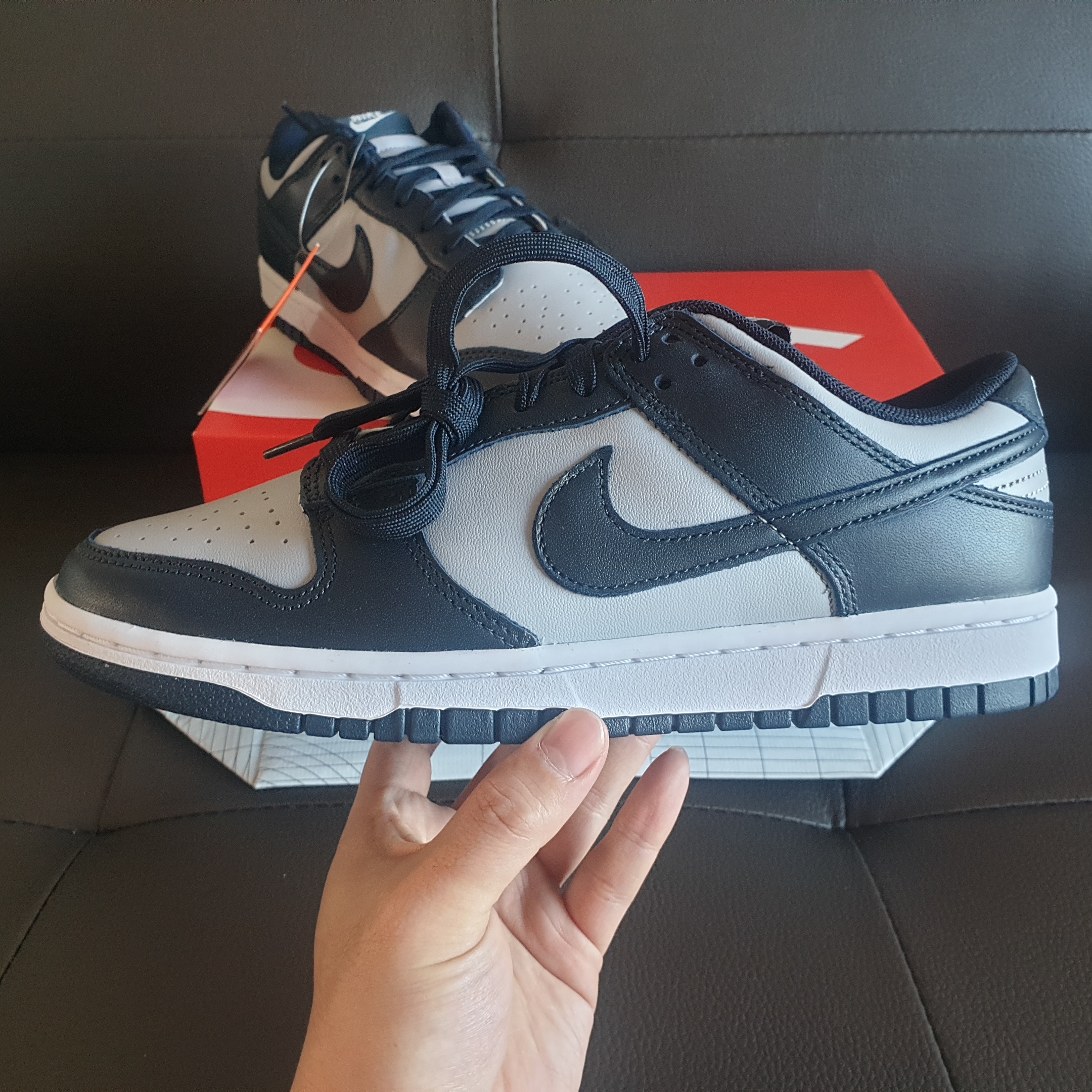 Nike Dunk Low Retro Championship Grey 착용 스타일 - 2