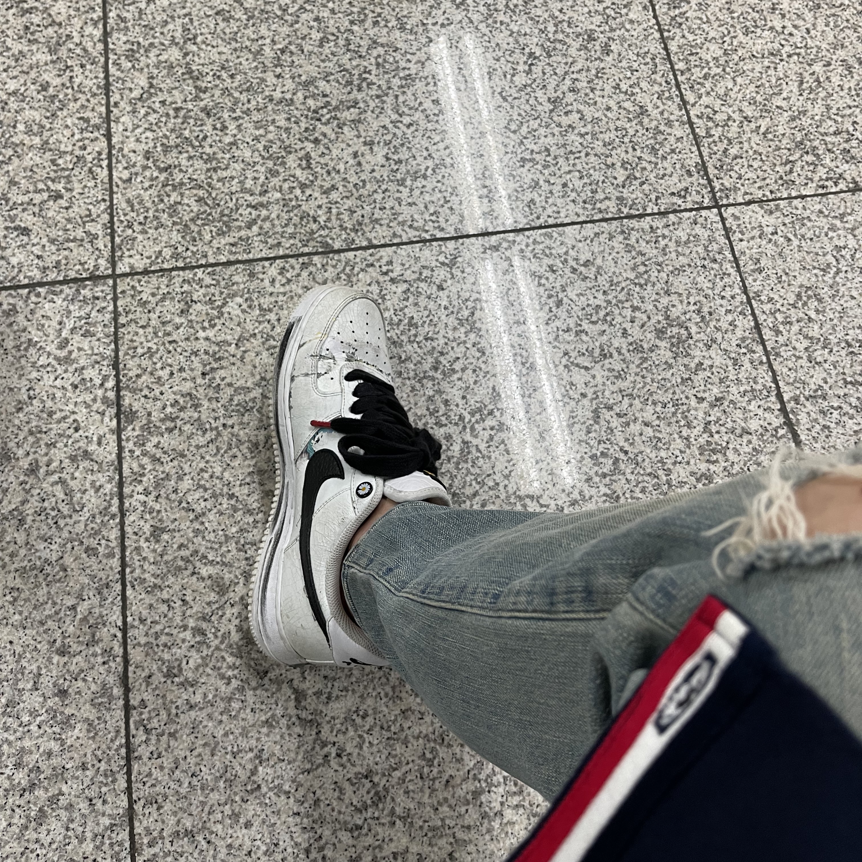 Nike x Peaceminusone Air Force 1 Low Para-Noise 2.0 착용 스타일