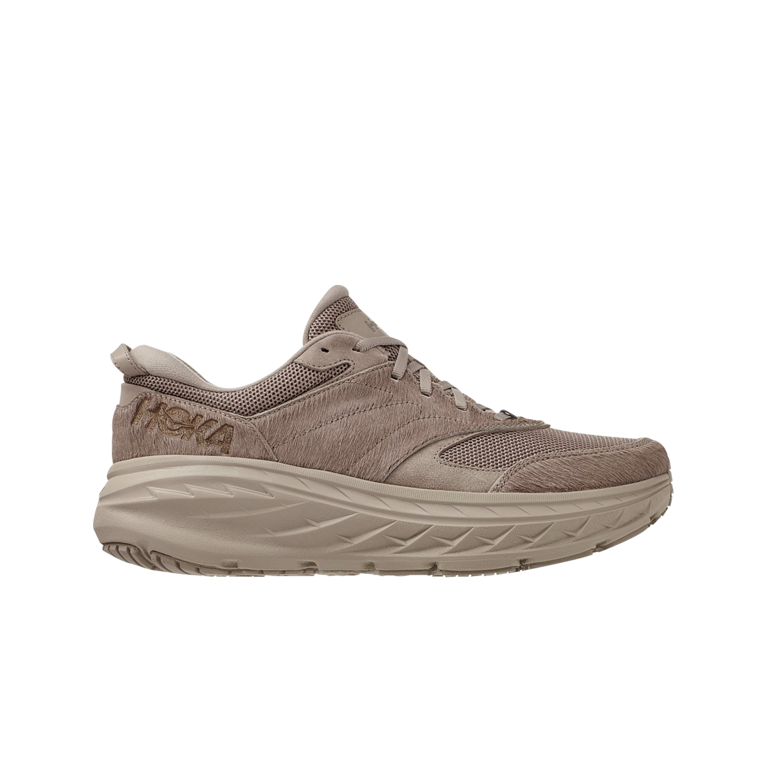 Hoka x Engineered Garments Bondi L Simply Taupe Cow Hair