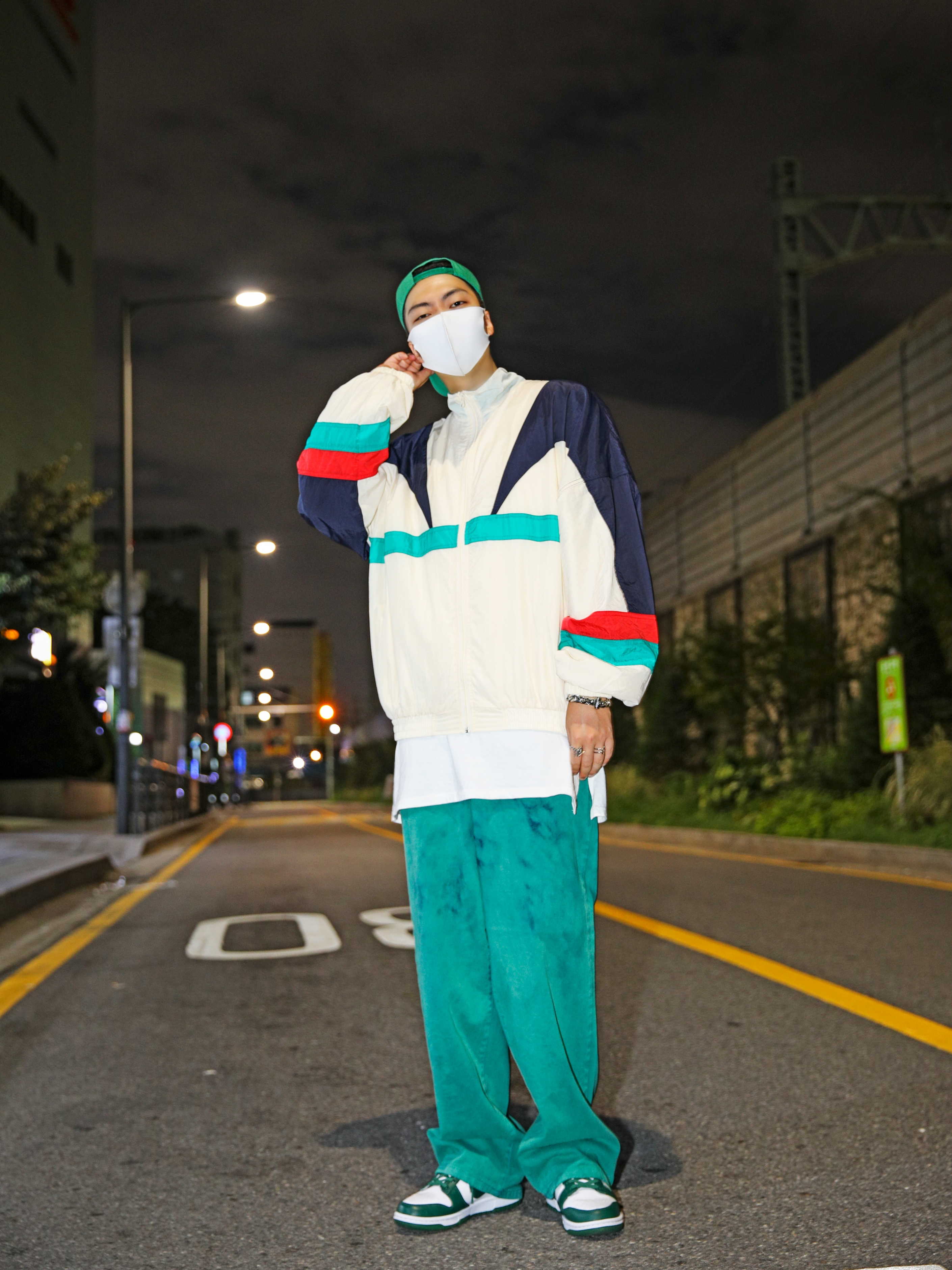 Nike Dunk Low Retro Varsity Green 착용 스타일