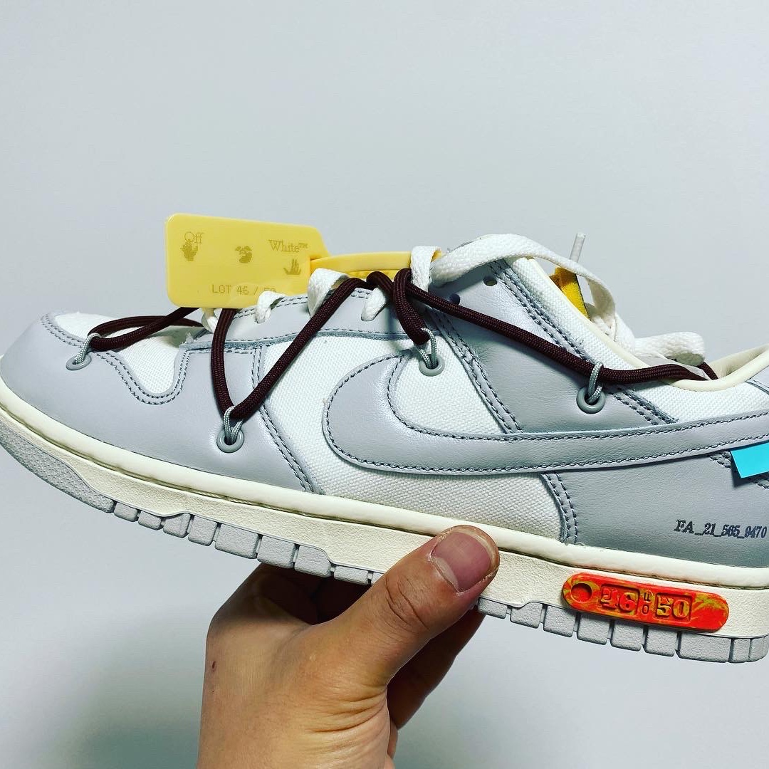 Nike x Off-White Dunk Low The 50 - Lot 46 착용 스타일 - 2