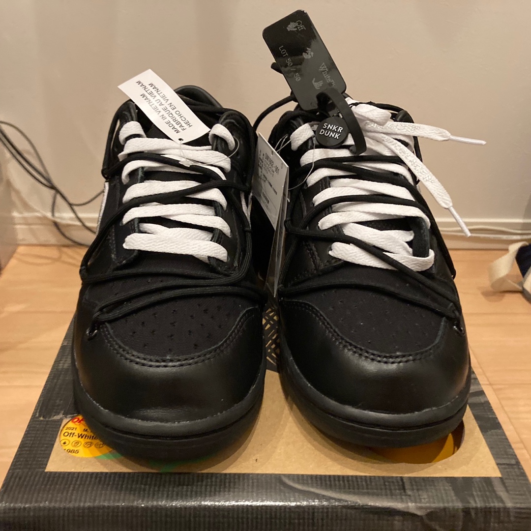 Nike x Off-White Dunk Low The 50 - Lot 50 착용 스타일 - 5