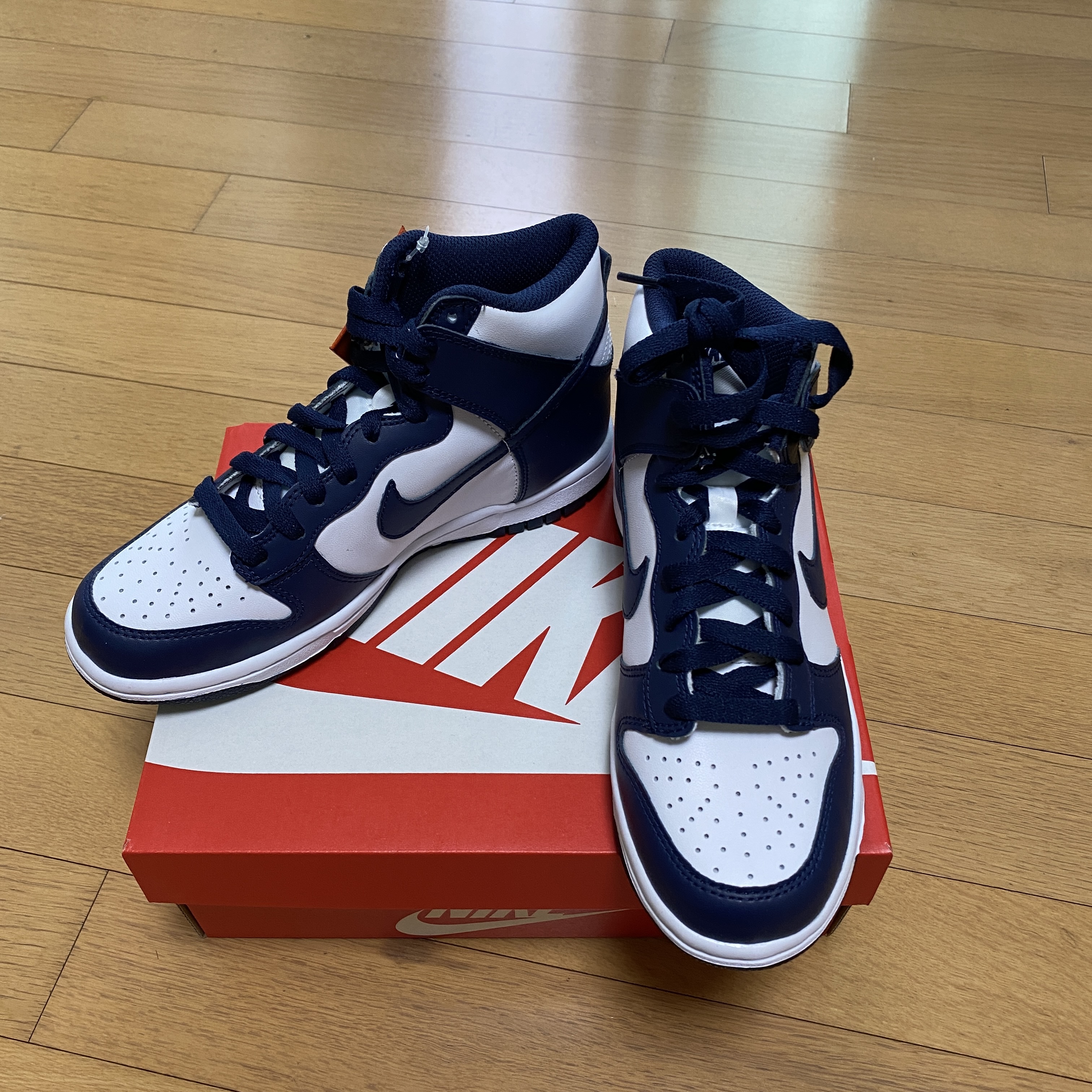 (GS) Nike Dunk High Championship Navy 착용 스타일