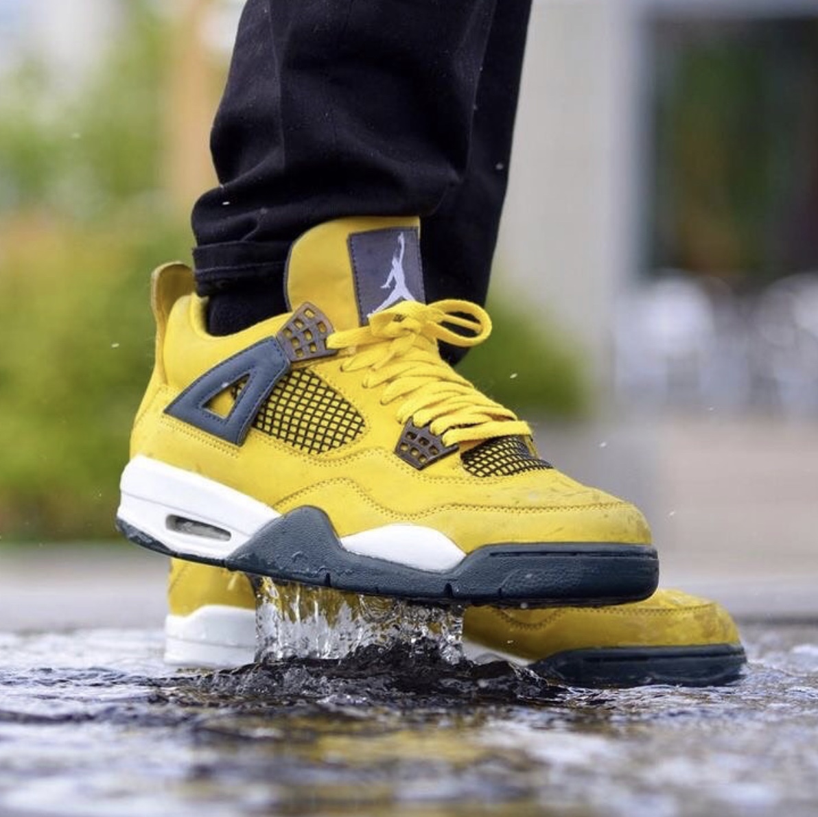 Jordan 4 Retro Tour Yellow 착용 스타일 - 1