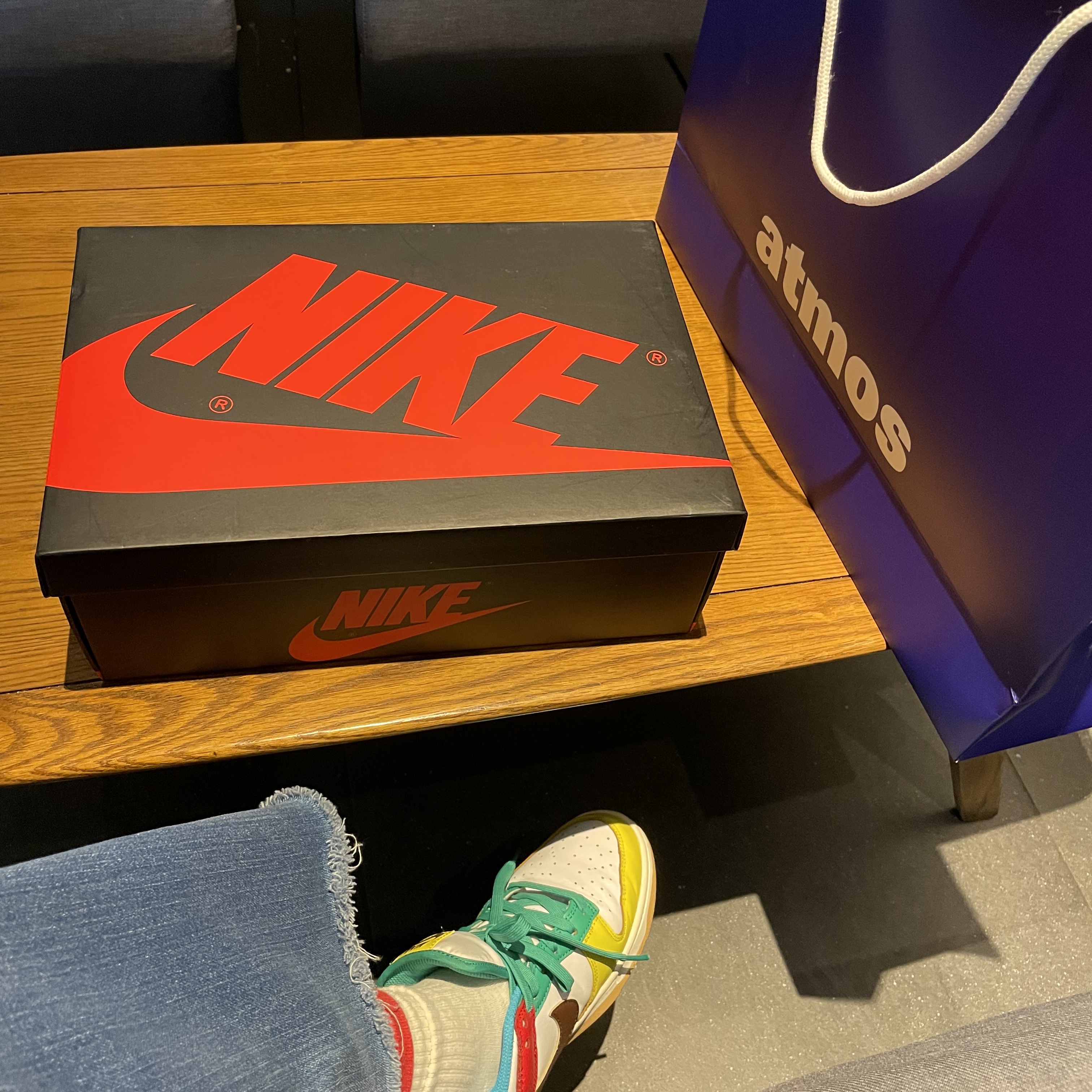 Jordan 1 Low OG Starfish, Nike Dunk Low SE Free.99 White 착용 스타일 - 1
