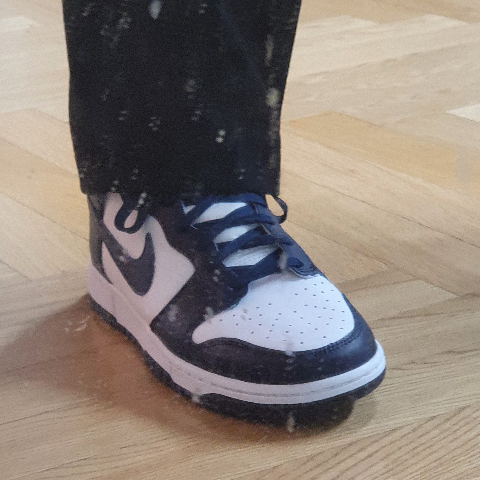Nike Dunk High Retro Championship Navy, (GS) Nike Dunk High Championship Navy 착용 스타일 - 2