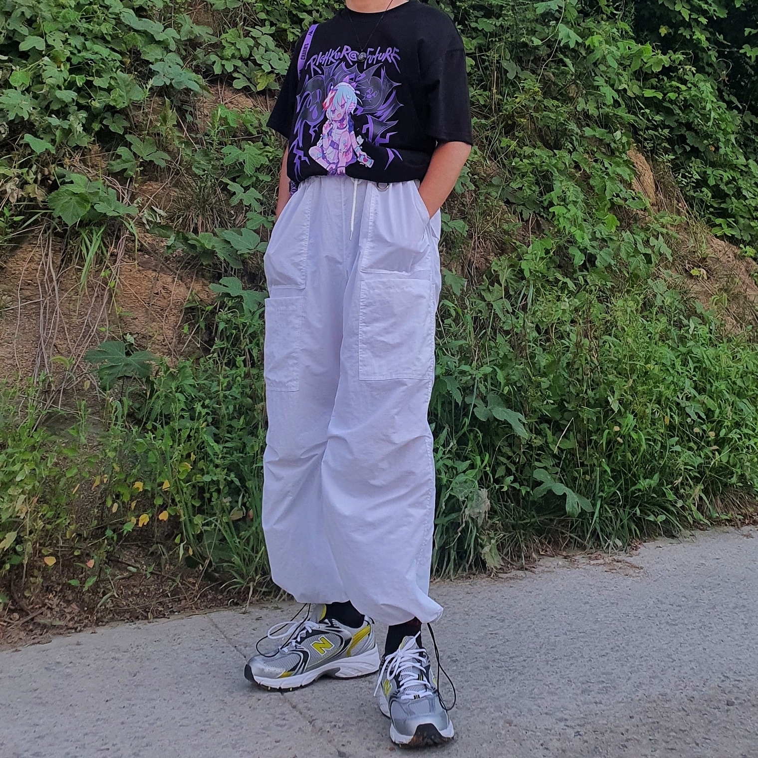 New Balance 530 Silver 착용 스타일