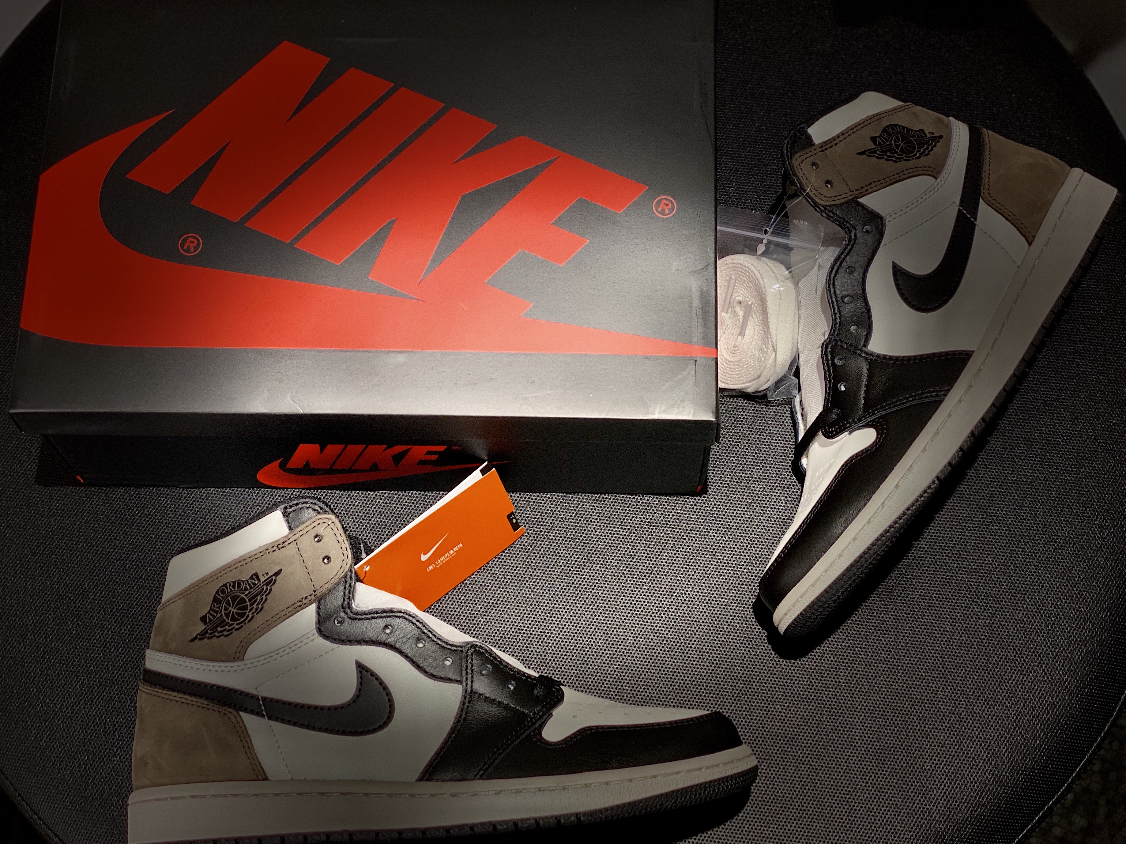 Jordan 1 Retro High OG Black Mocha 착용 스타일 - 5