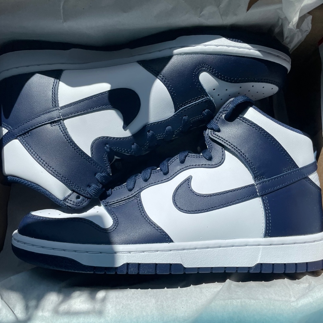 Nike Dunk High Retro Championship Navy 착용 스타일