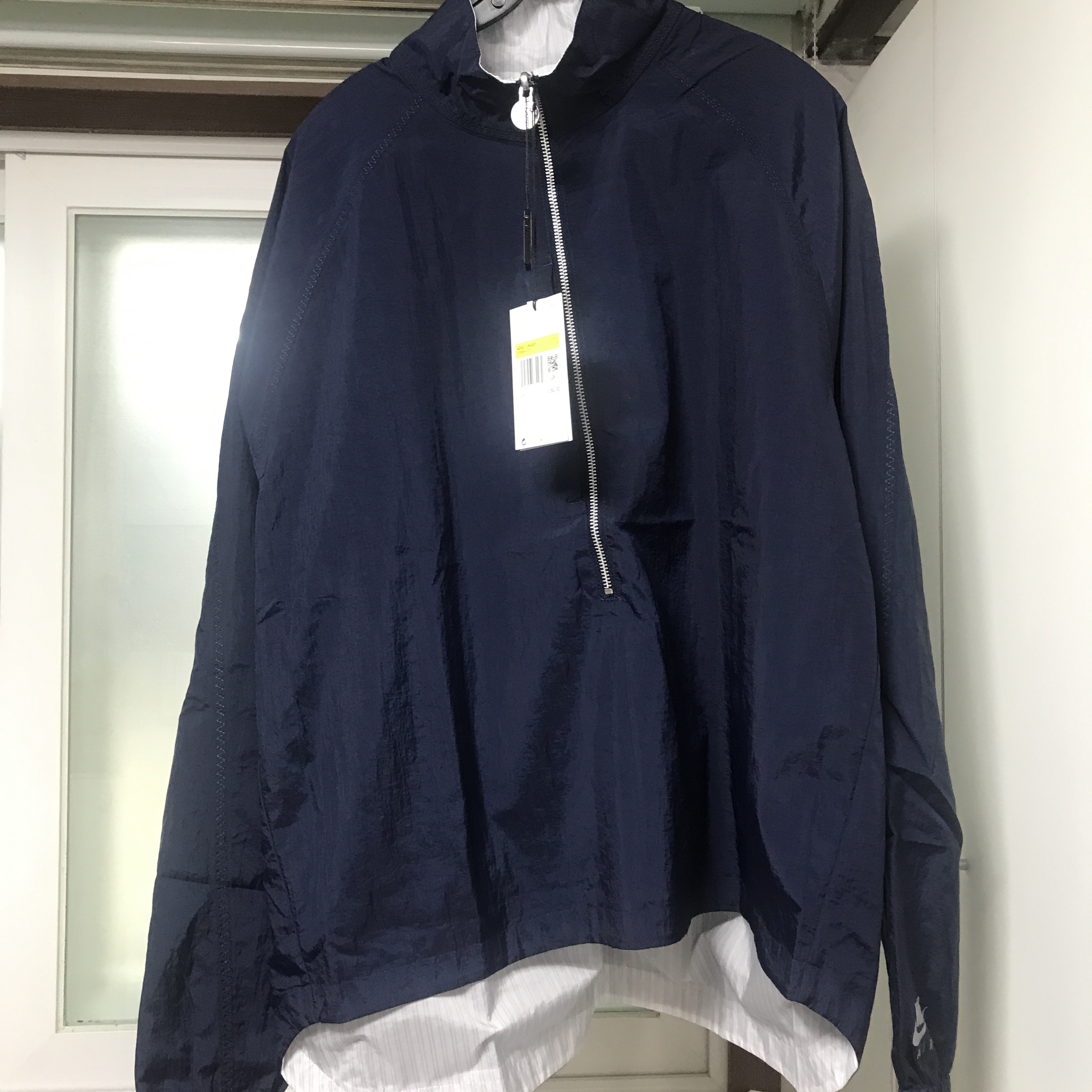 Nike x Kim Jones Reversible Wind Breaker Navy - Asia, Nike x Kim Jones Reversible Wind Breaker Navy - US/EU 착용 스타일 - 2