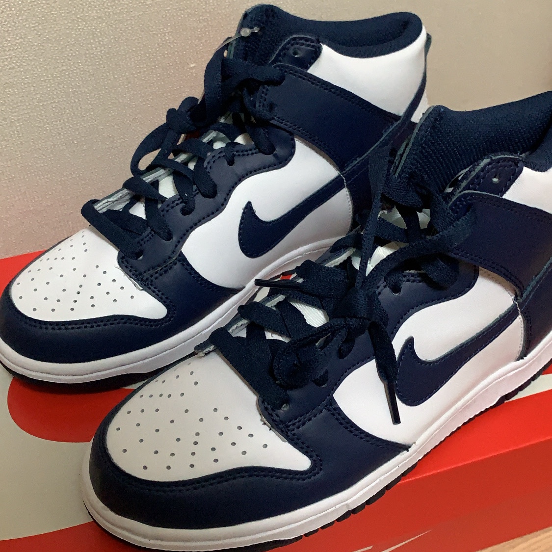 (GS) Nike Dunk High Championship Navy 착용 스타일