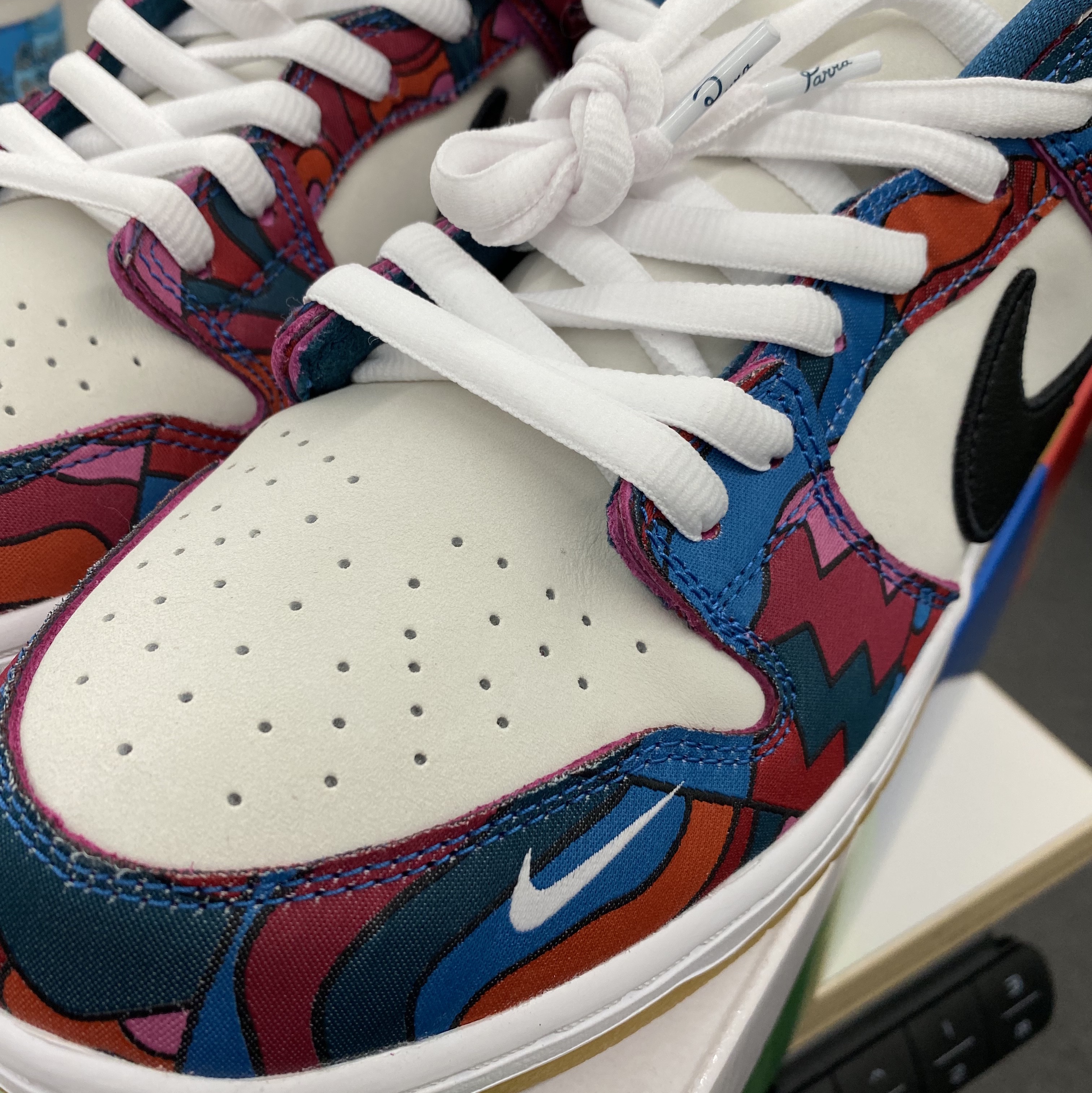 Nike x Parra SB Dunk Low Pro Abstract Art 착용 스타일