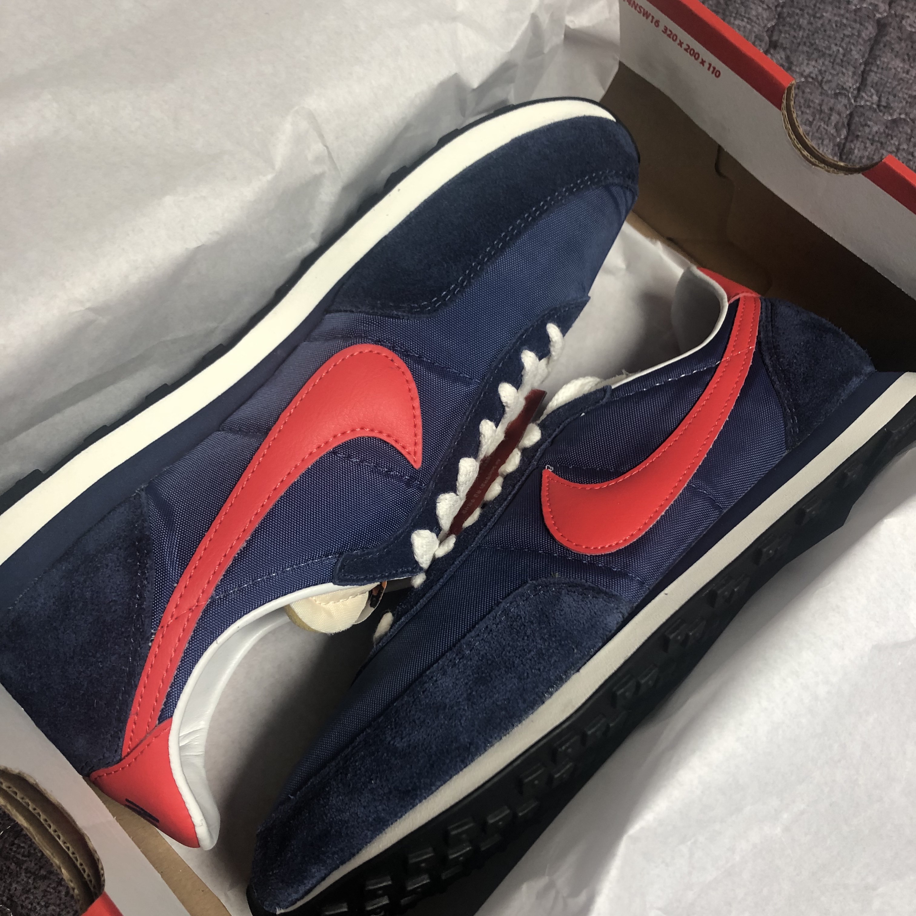 Nike Waffle Trainer 2 SP Midnight Navy 착용 스타일 - 1