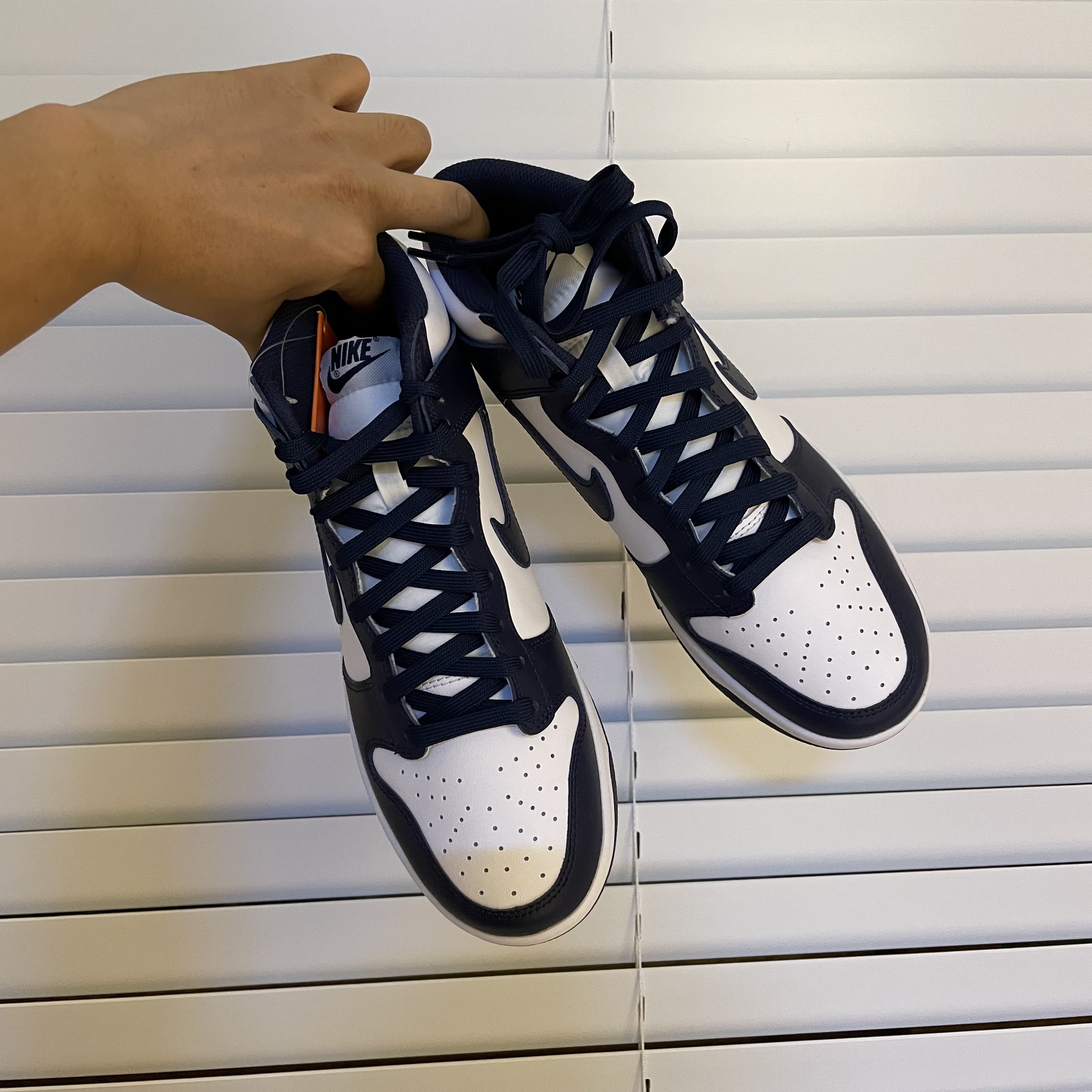 Nike Dunk High Retro Championship Navy 착용 스타일 - 3