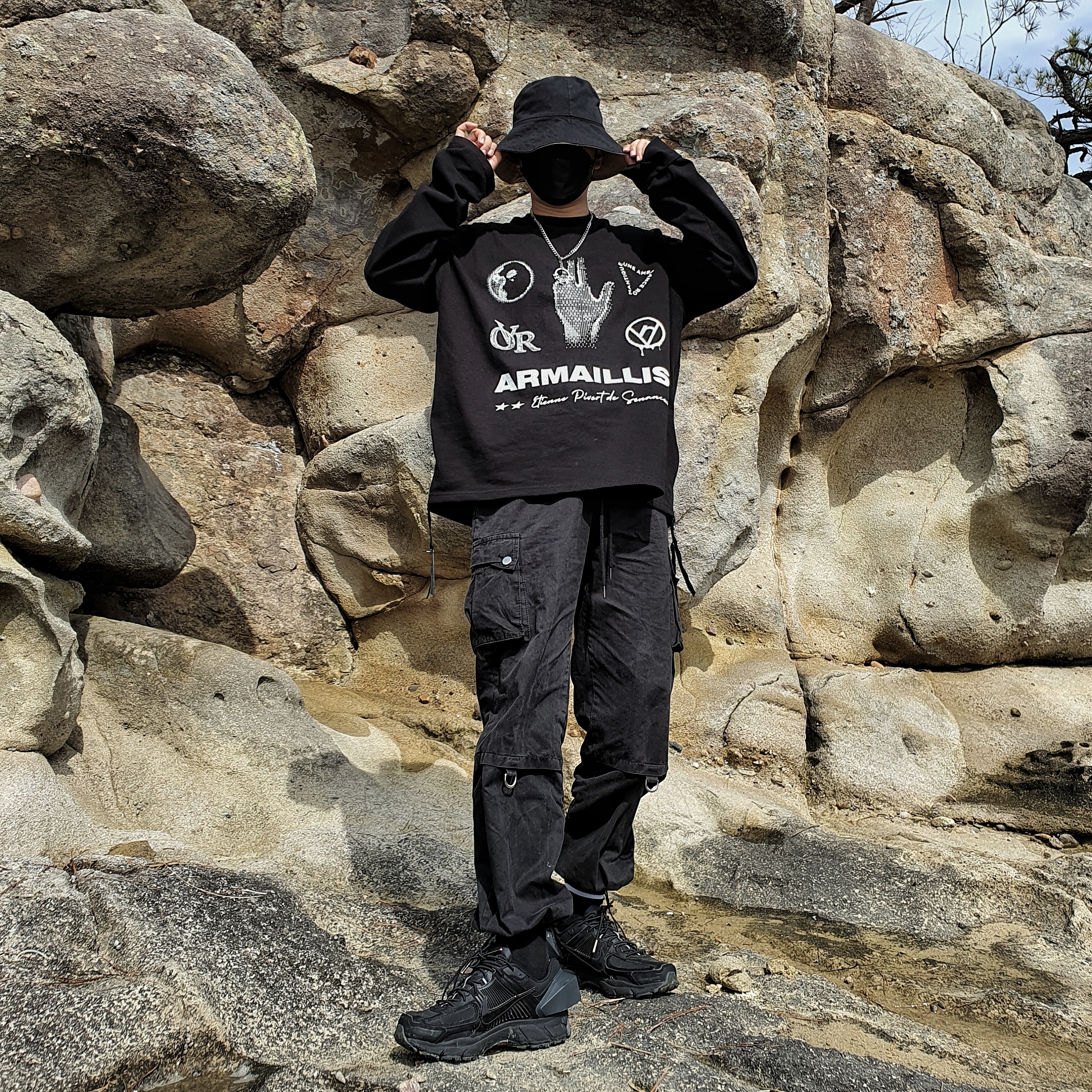 Nike x A-Cold-Wall Zoom Vomero 5 Black 착용 스타일