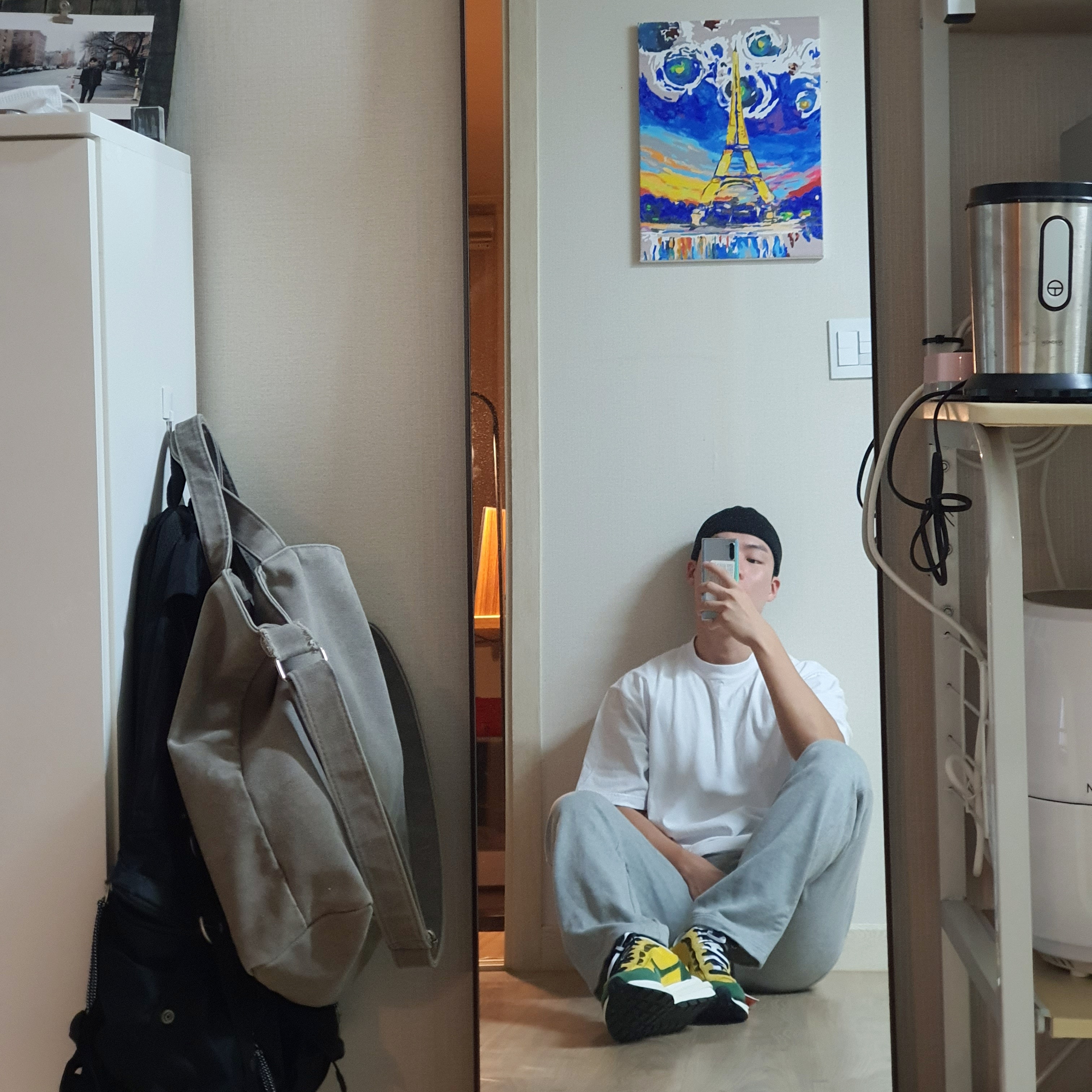 Nike x Sacai VaporWaffle Tour Yellow & Gorge Green Sail 착용 스타일