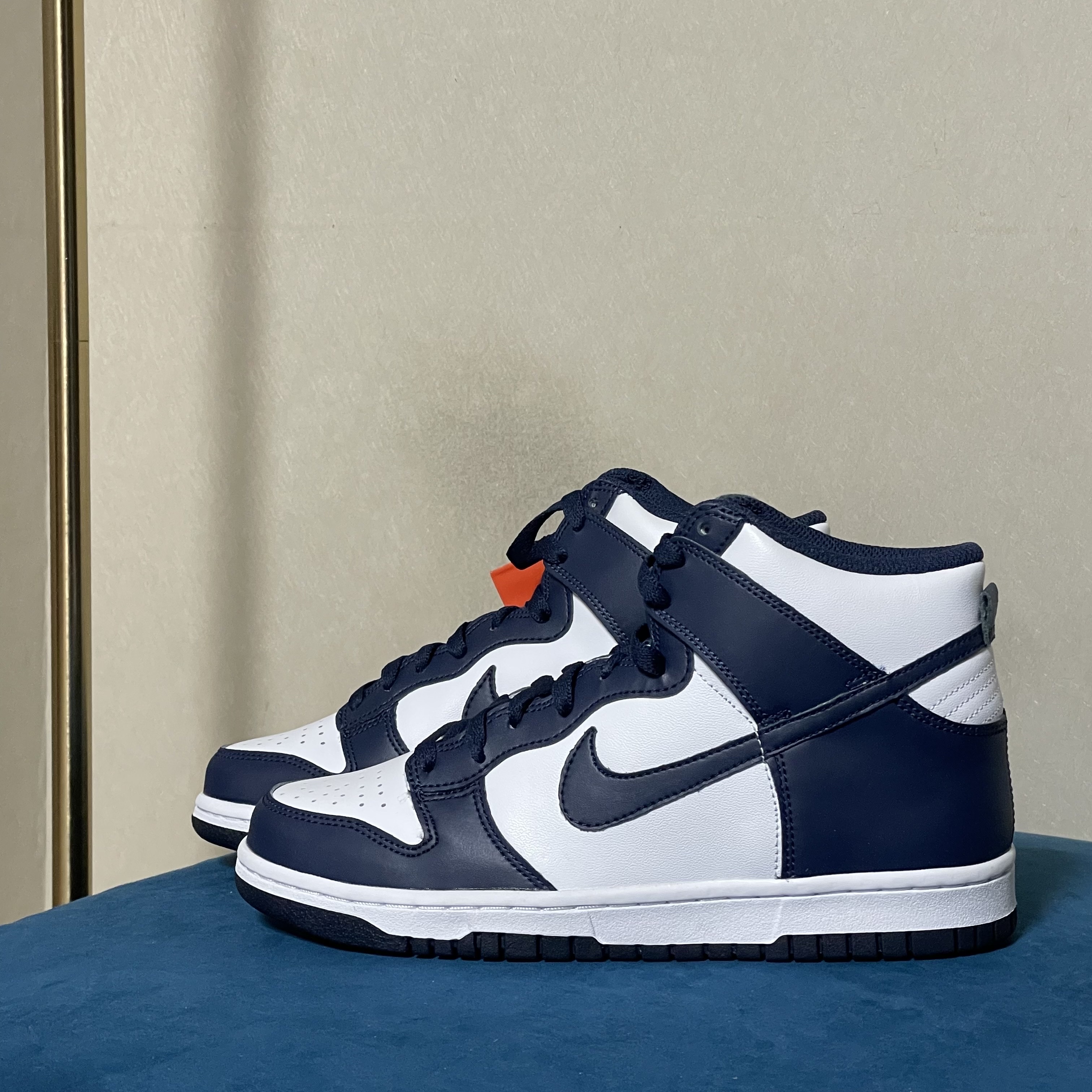 (GS) Nike Dunk High Championship Navy 착용 스타일