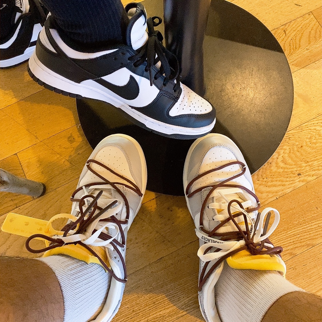 Nike x Off-White Dunk Low The 50 - Lot 46, Jordan x Off-White S/S T-Shirt White - US/EU 착용 스타일 - 3