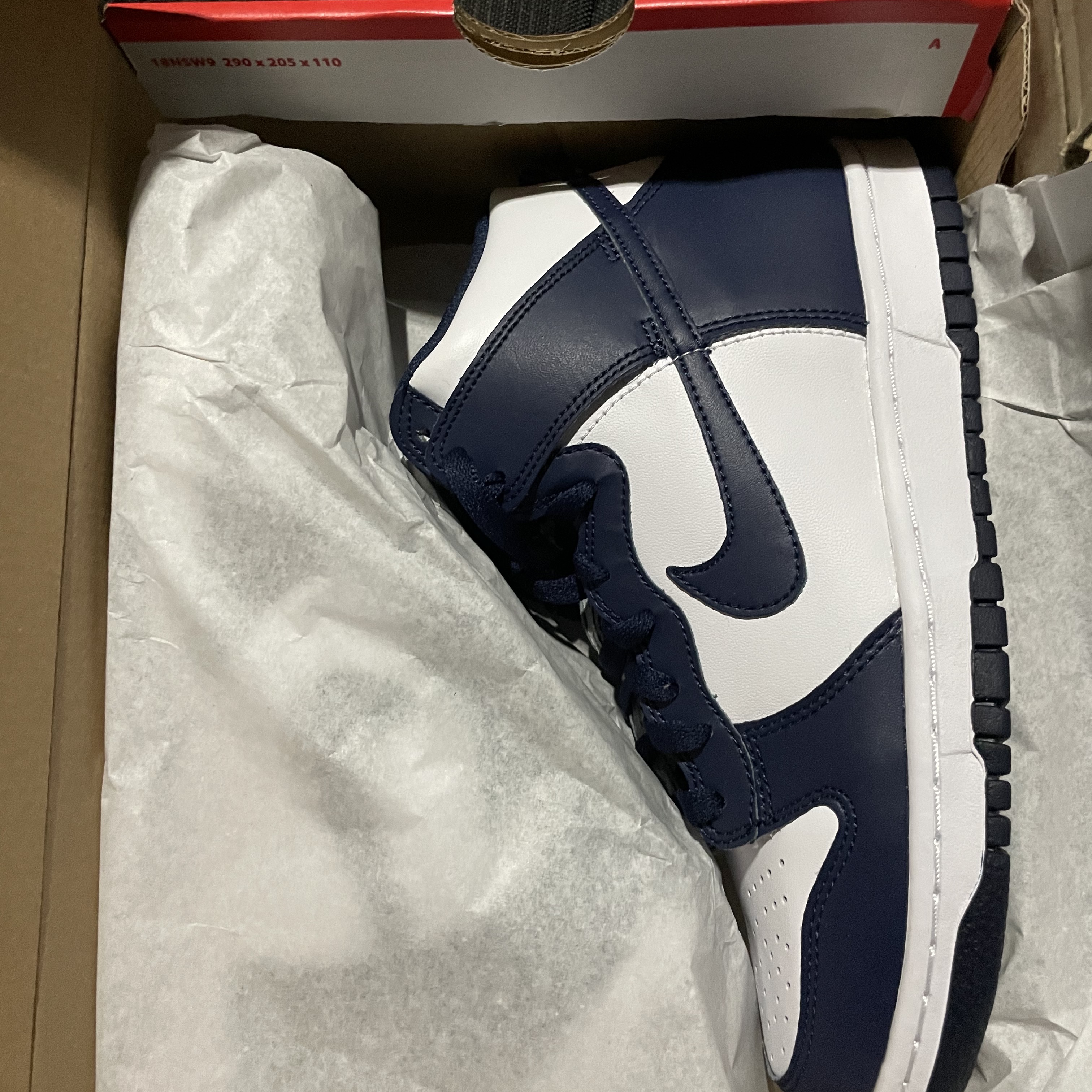 (GS) Nike Dunk High Championship Navy 착용 스타일