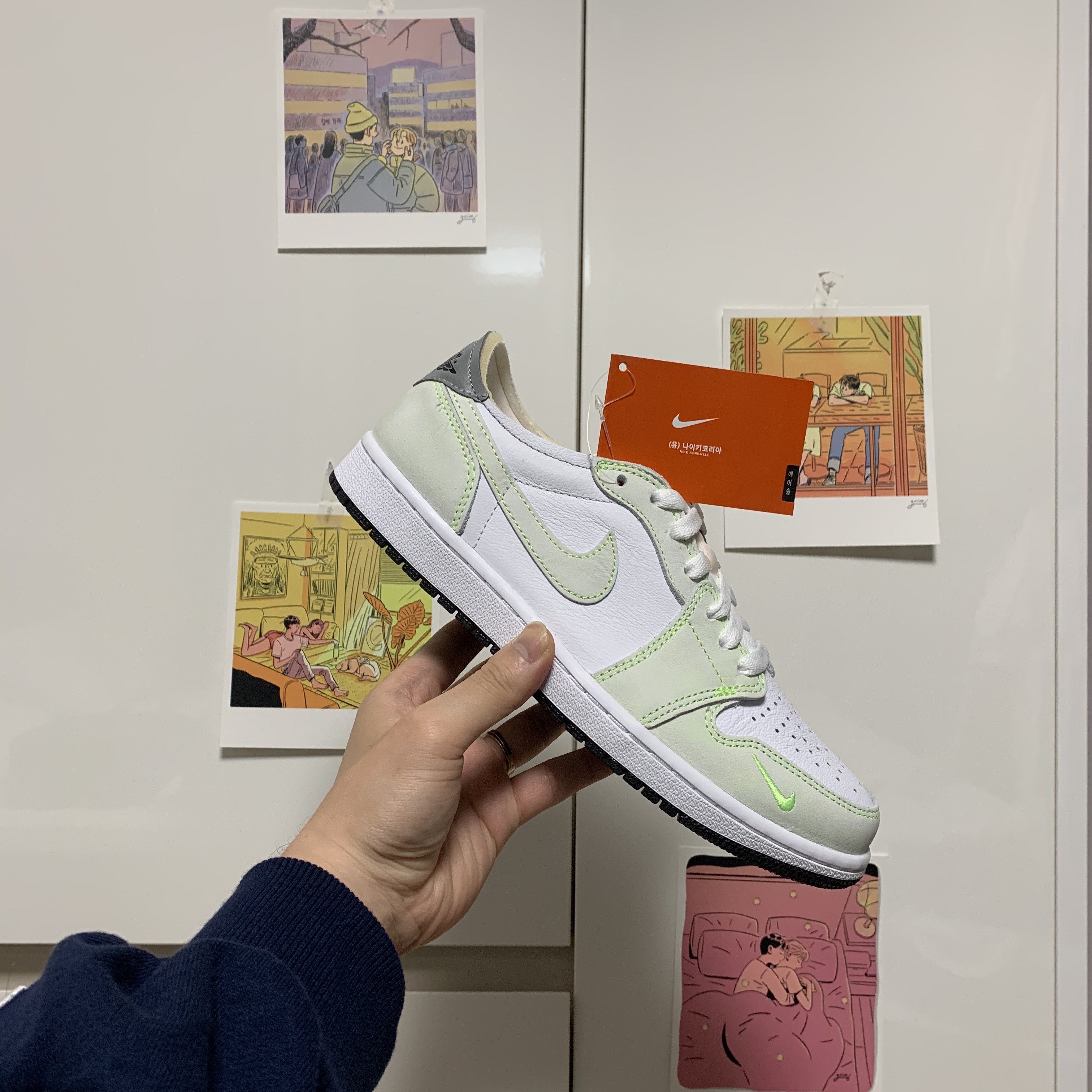 Jordan 1 Low OG Ghost Green 착용 스타일