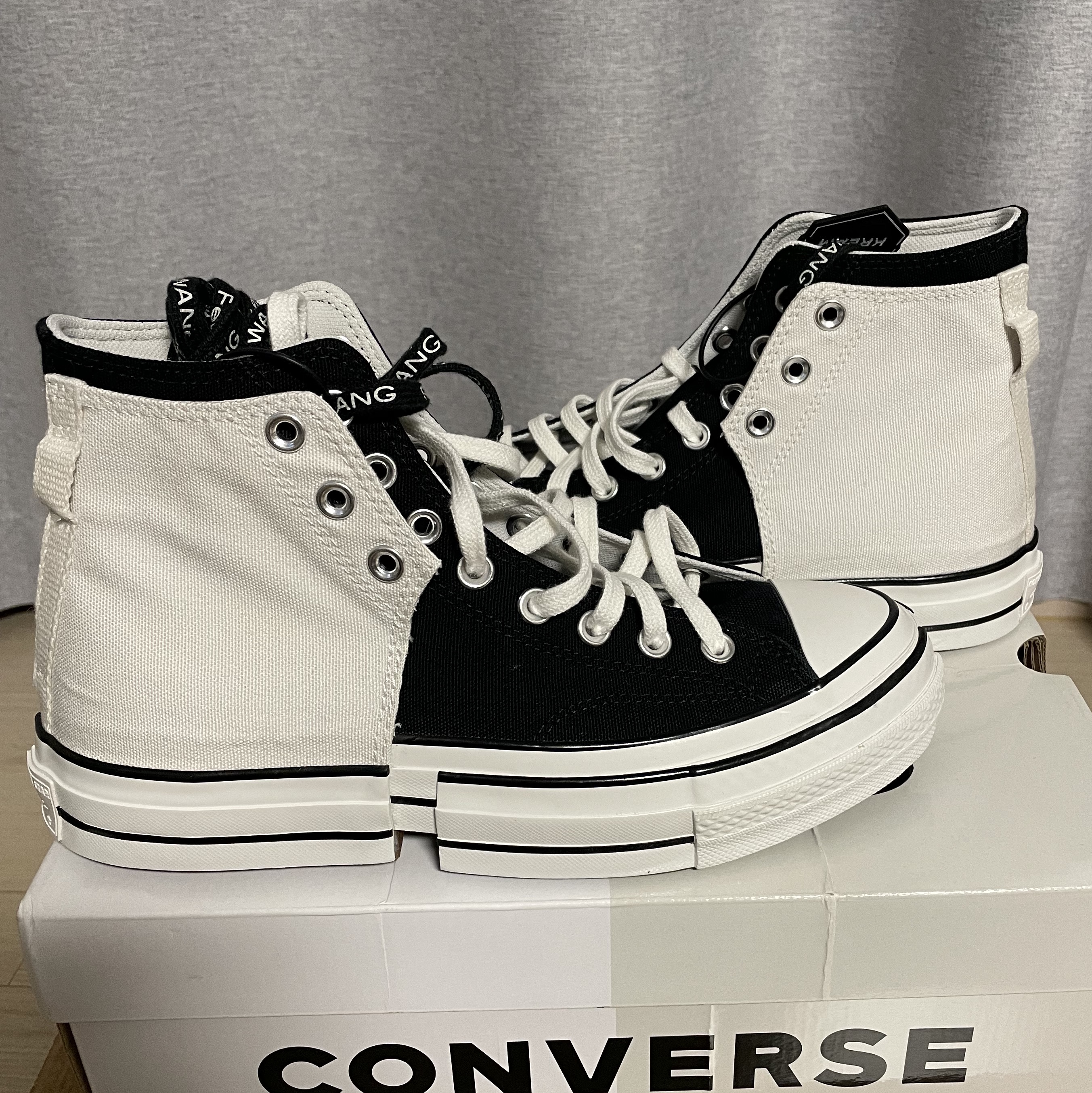 Converse x Feng Chen Wang Chuck 70 2-in-1 Natural Ivory Black 착용 스타일