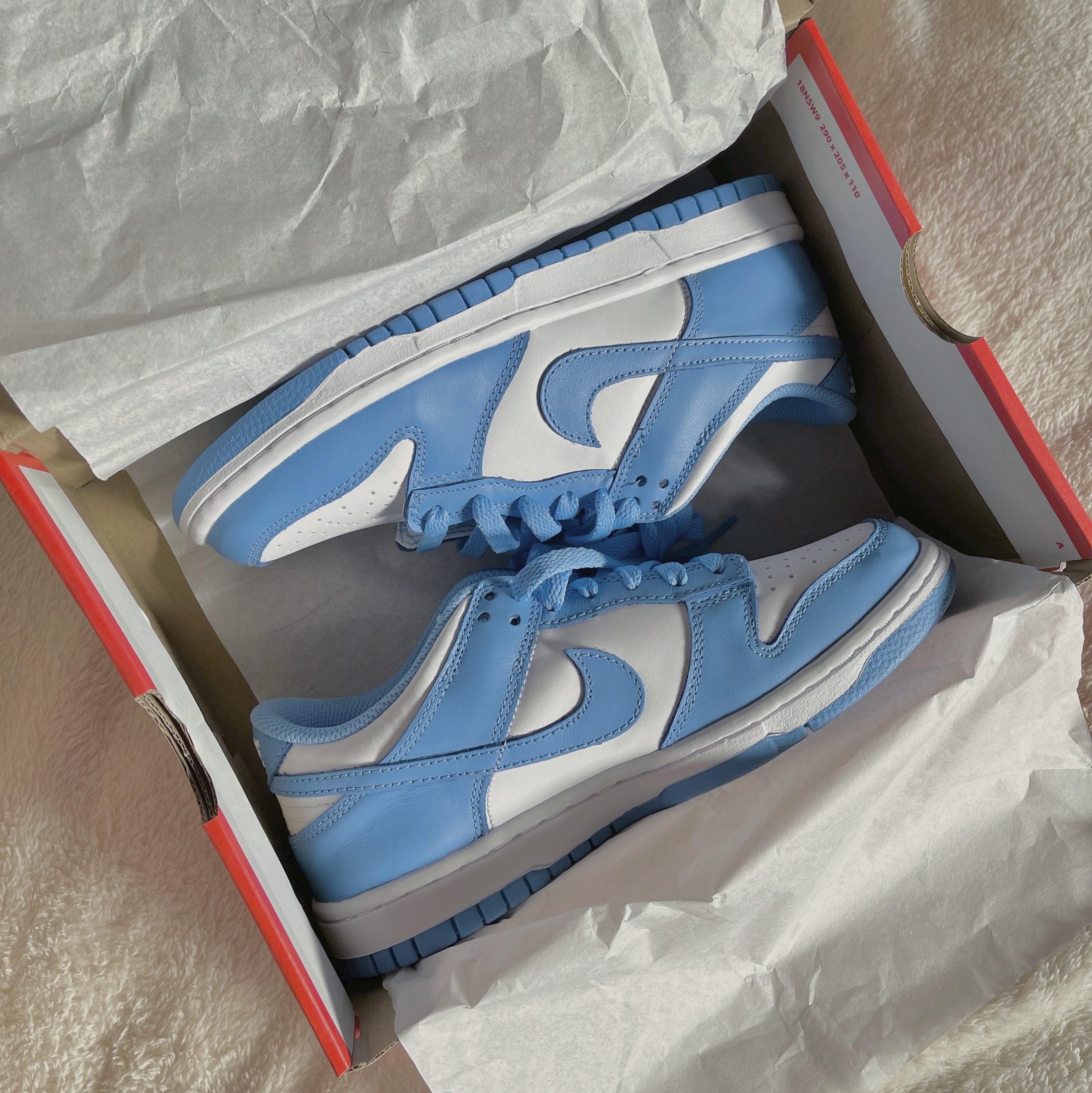 (GS) Nike Dunk Low University Blue 착용 스타일