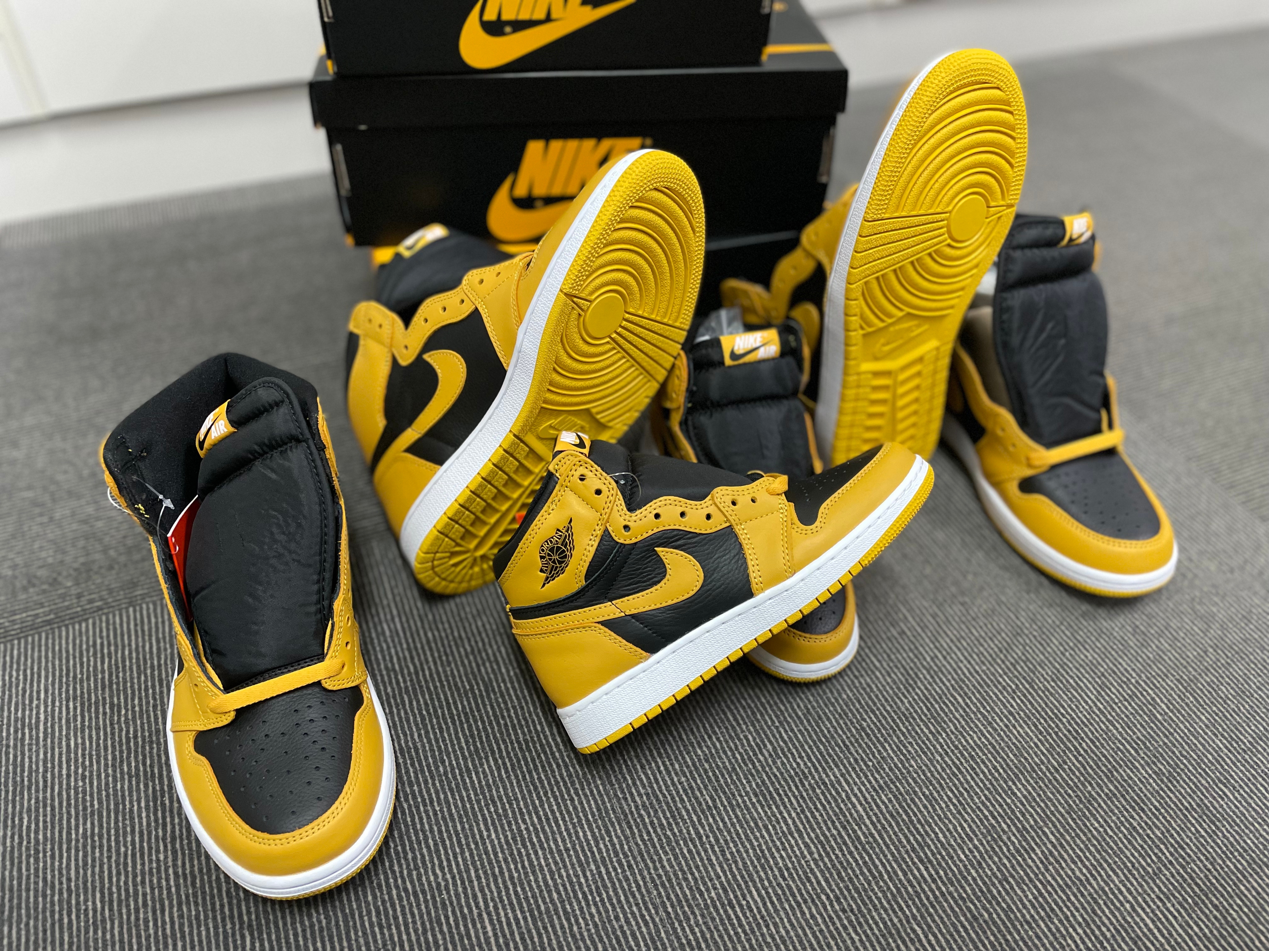 Jordan 1 Retro High OG Pollen, (GS) Jordan 1 Retro High OG Pollen 착용 스타일