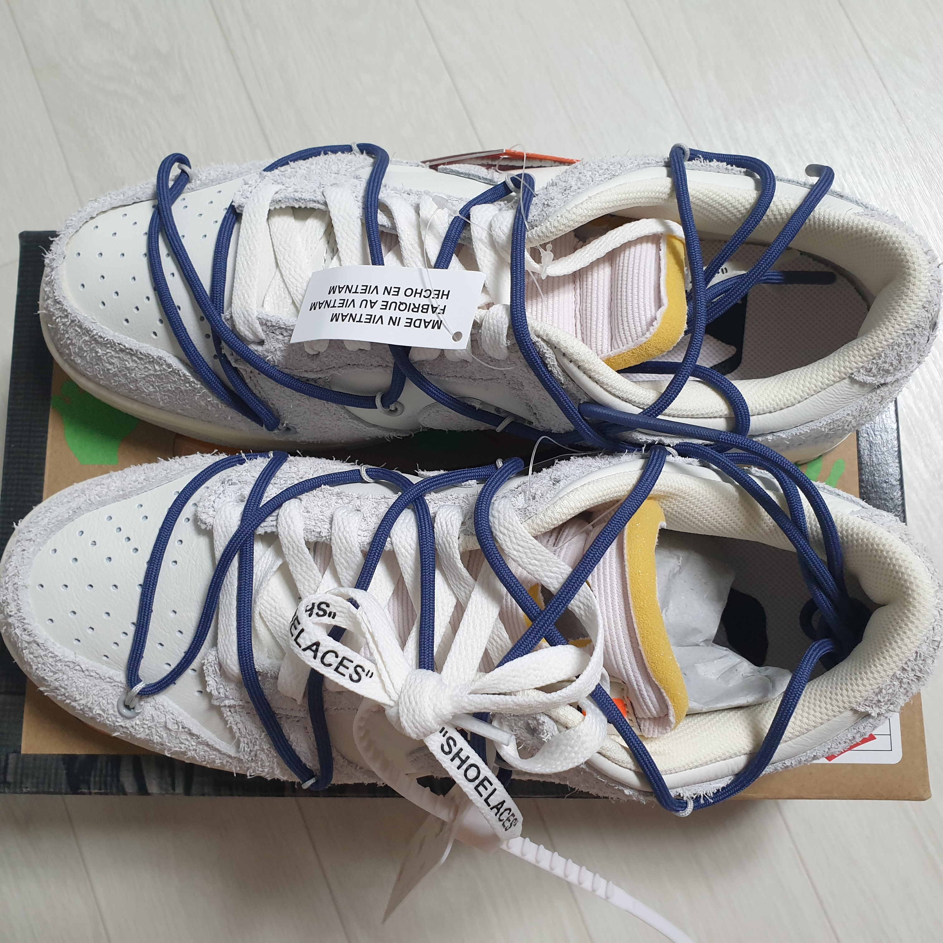 Nike x Off-White Dunk Low The 50 - Lot 18 착용 스타일 - 2
