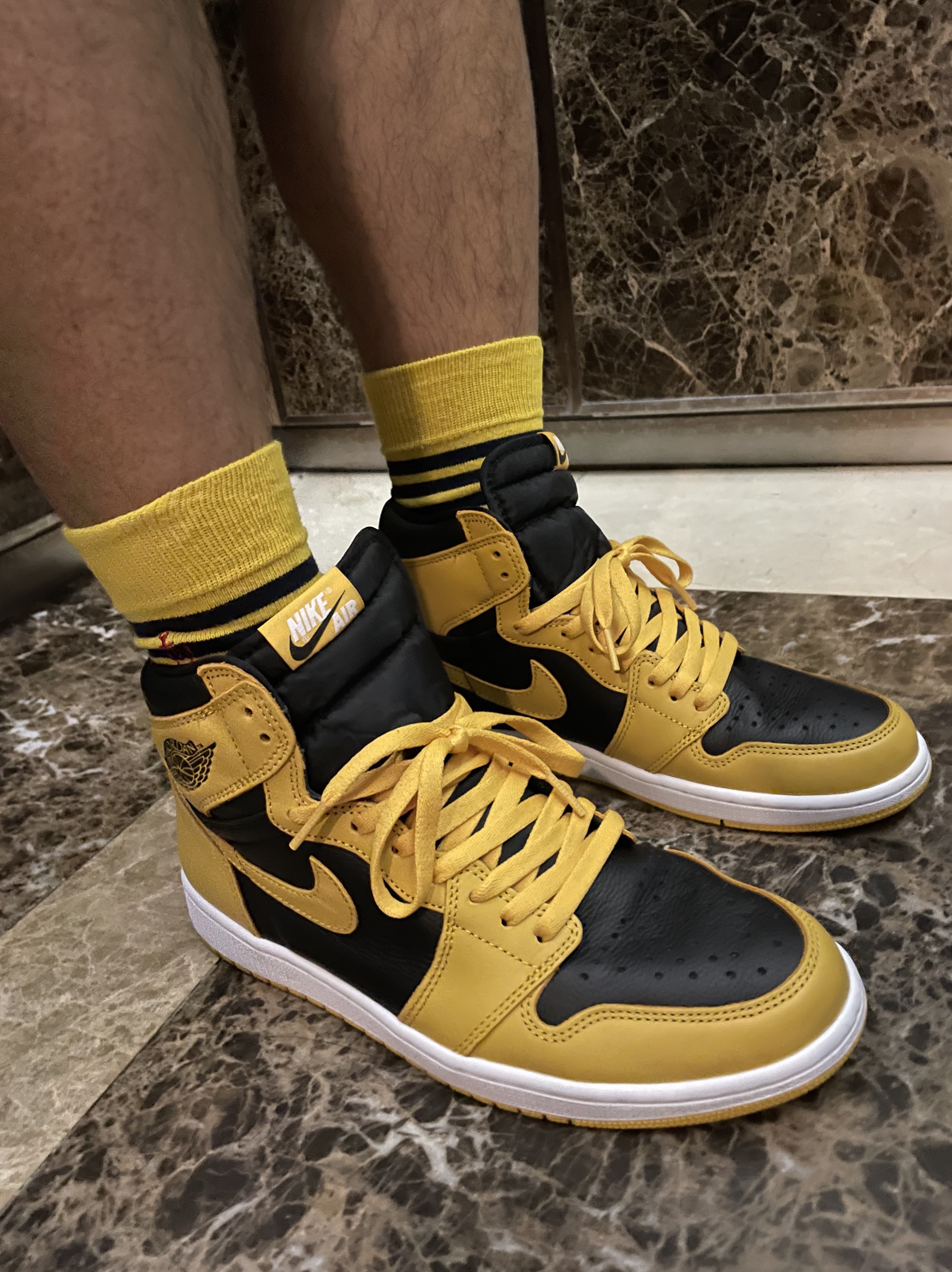 Jordan 1 Retro High OG Pollen, Nike ACG Cargo Shorts Ironstone - Asia 착용 스타일 - 2