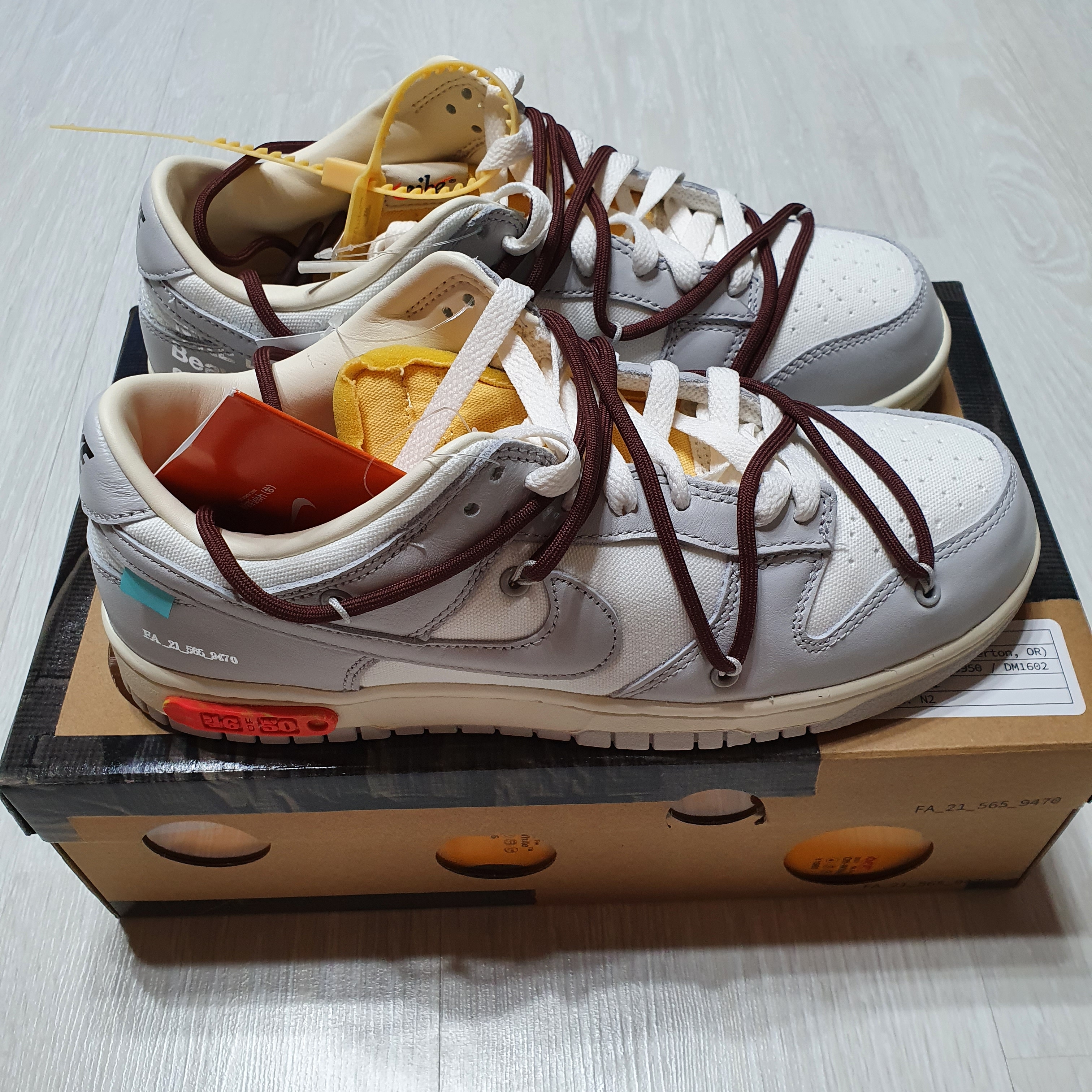 Nike x Off-White Dunk Low The 50 - Lot 46 착용 스타일 - 3