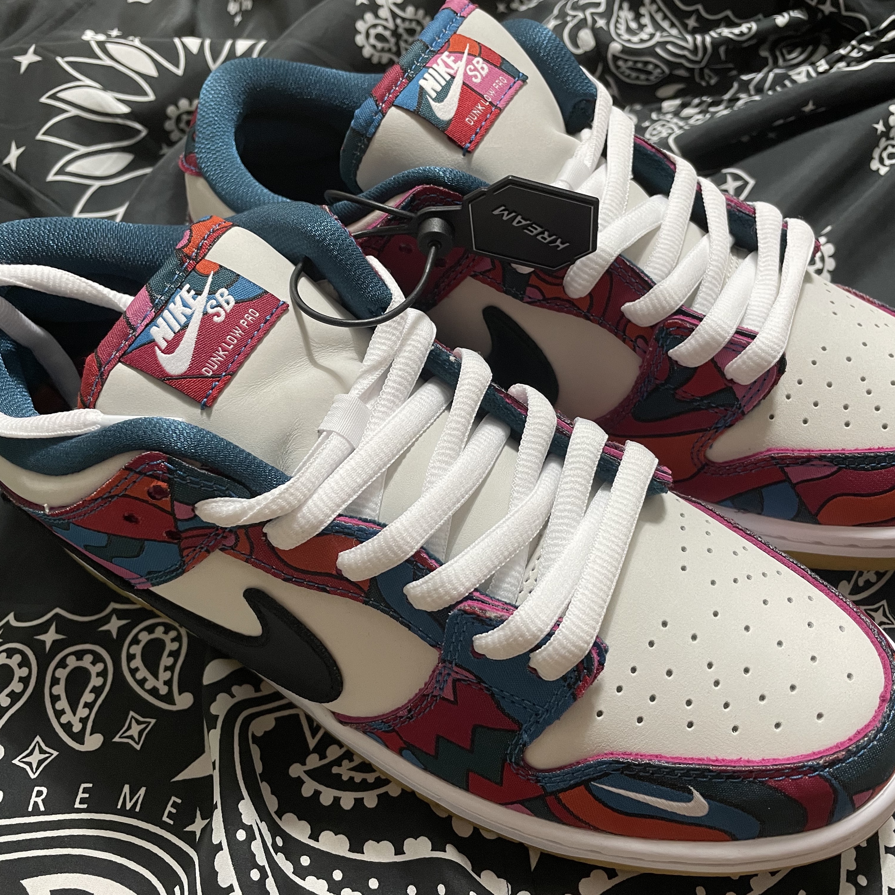 Nike x Parra SB Dunk Low Pro Abstract Art 착용 스타일 - 1