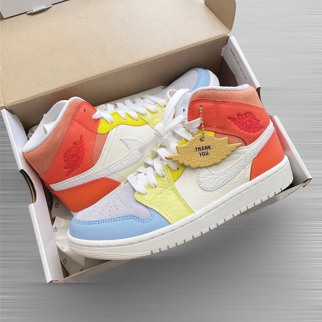 (W) Jordan 1 Mid To My First Coach 착용 스타일 - 2