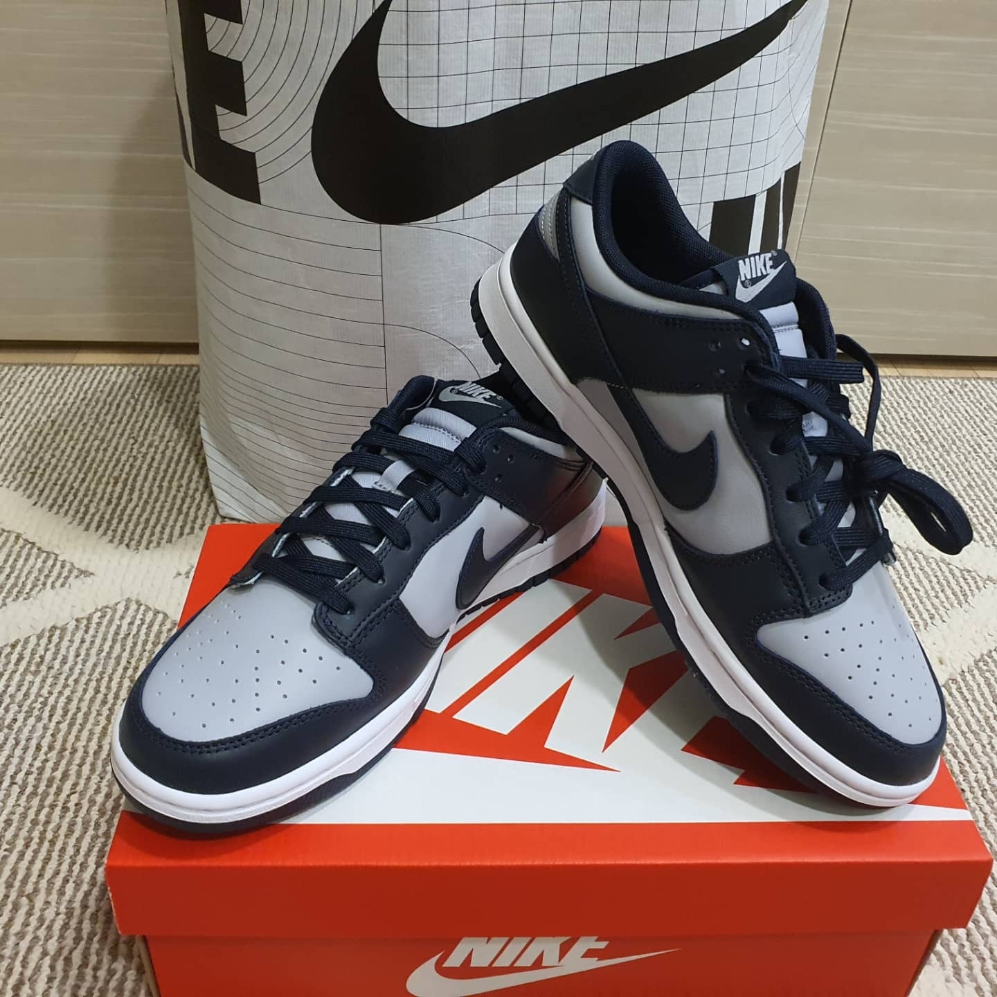 Nike Dunk Low Retro Championship Grey 착용 스타일