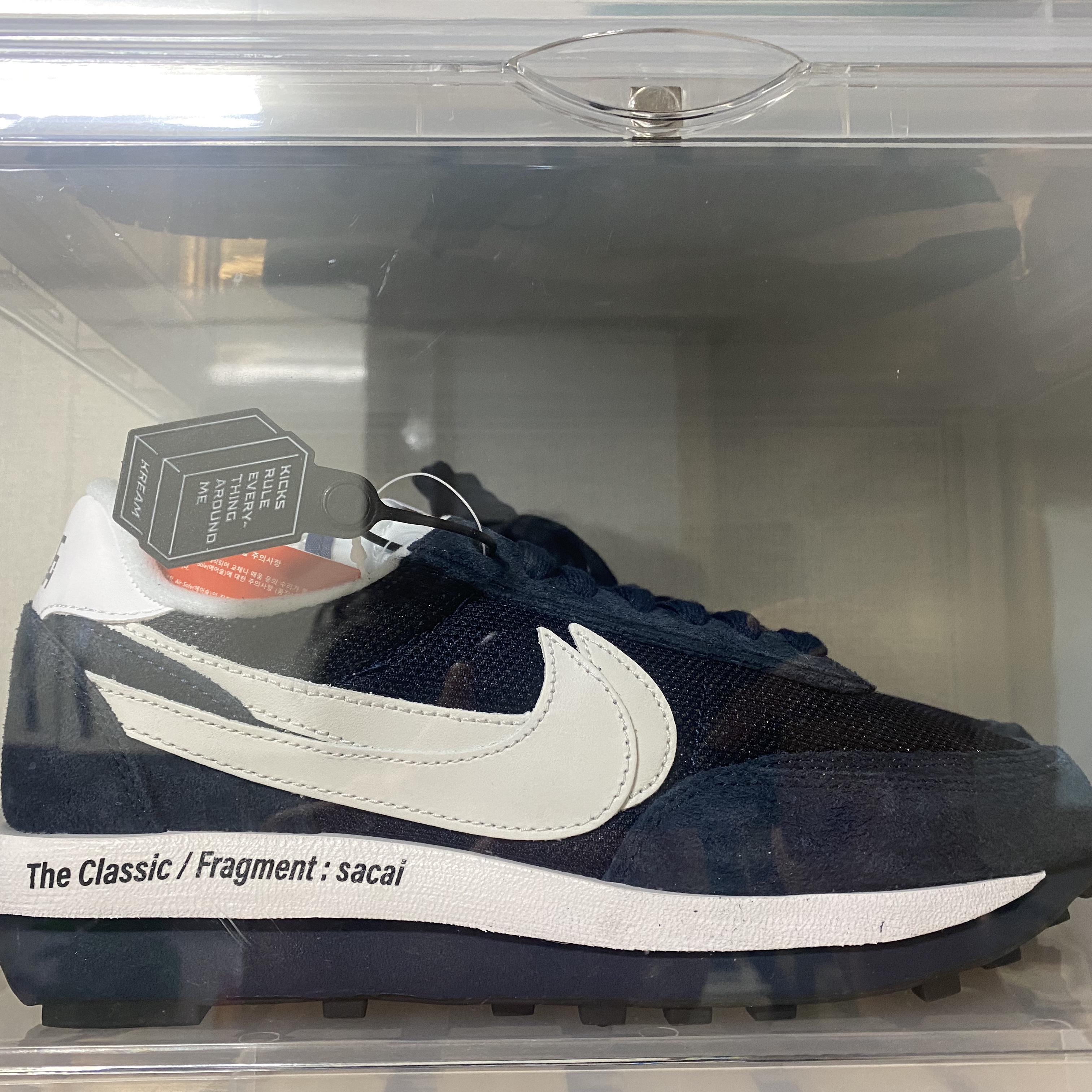 Nike x Peaceminusone Air Force 1 Low Para-Noise 2.0, Nike x Sacai x Fragment LDWaffle Blackened Blue 착용 스타일 - 2