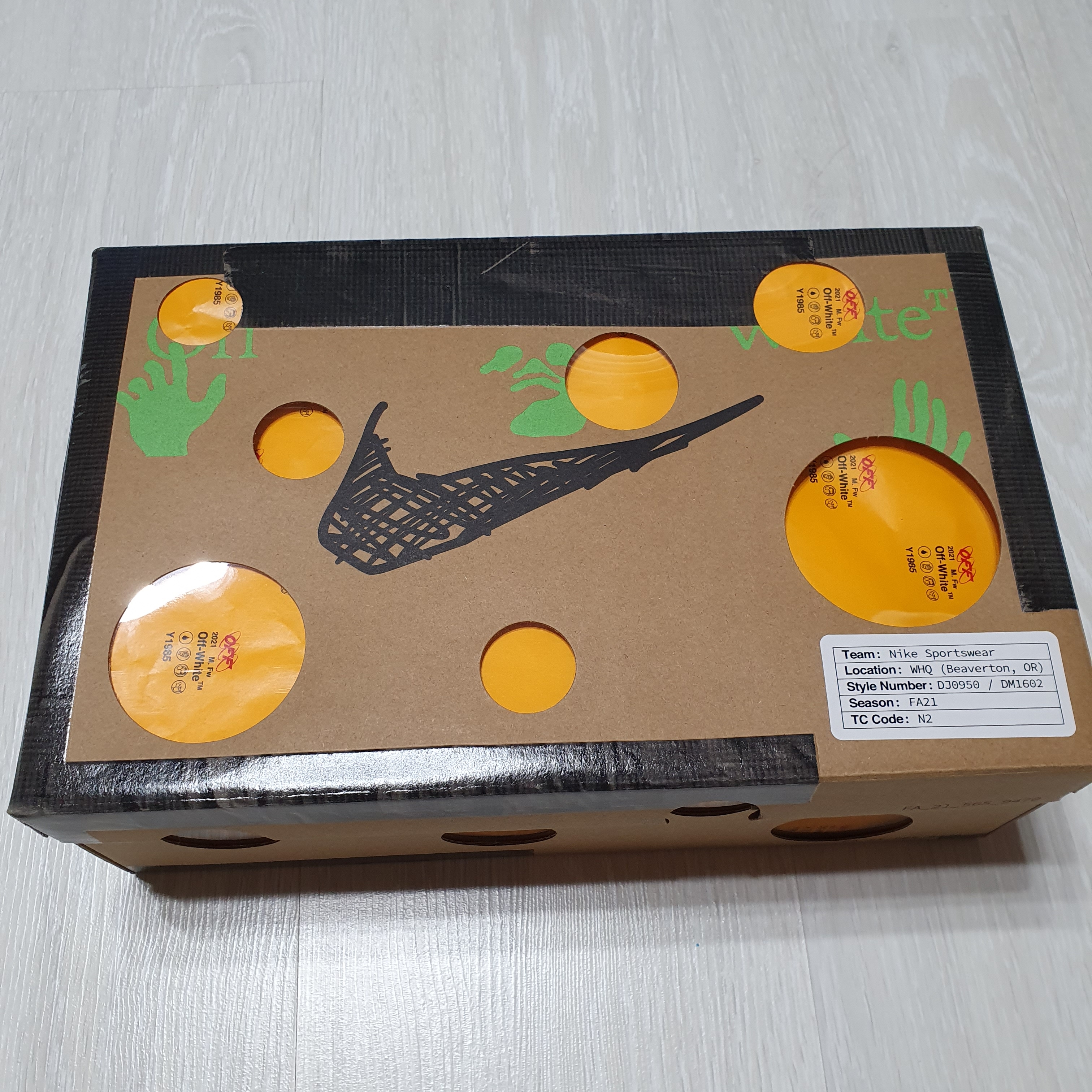 Nike x Off-White Dunk Low The 50 - Lot 46 착용 스타일 - 1