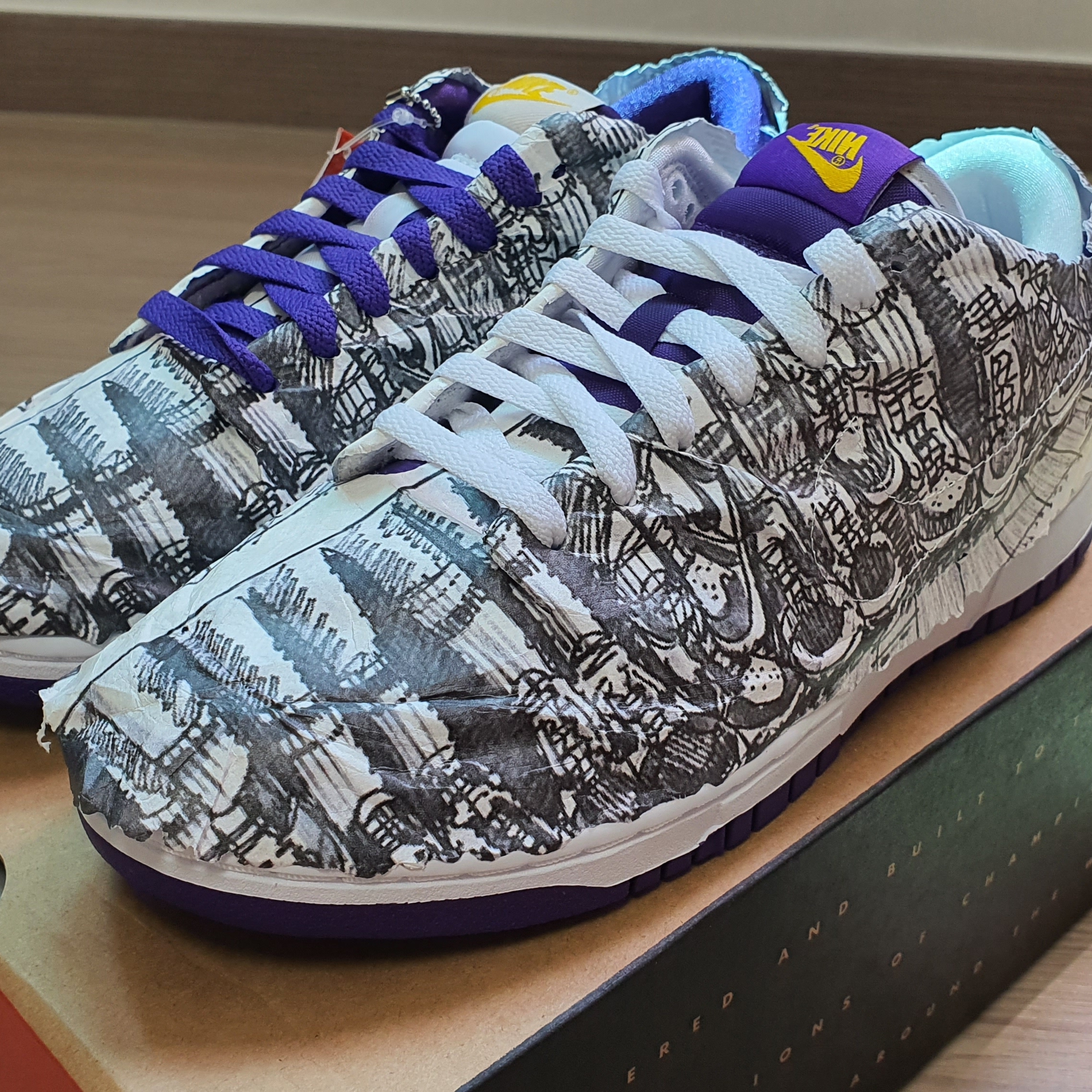(W) Nike Dunk Low SE Flip 착용 스타일 - 3