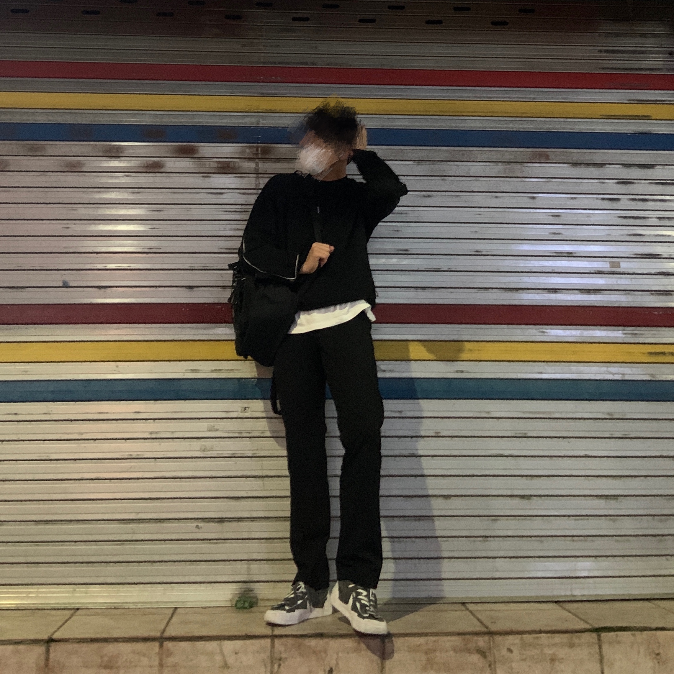 Nike x Sacai Blazer Low Iron Grey 착용 스타일 - 1