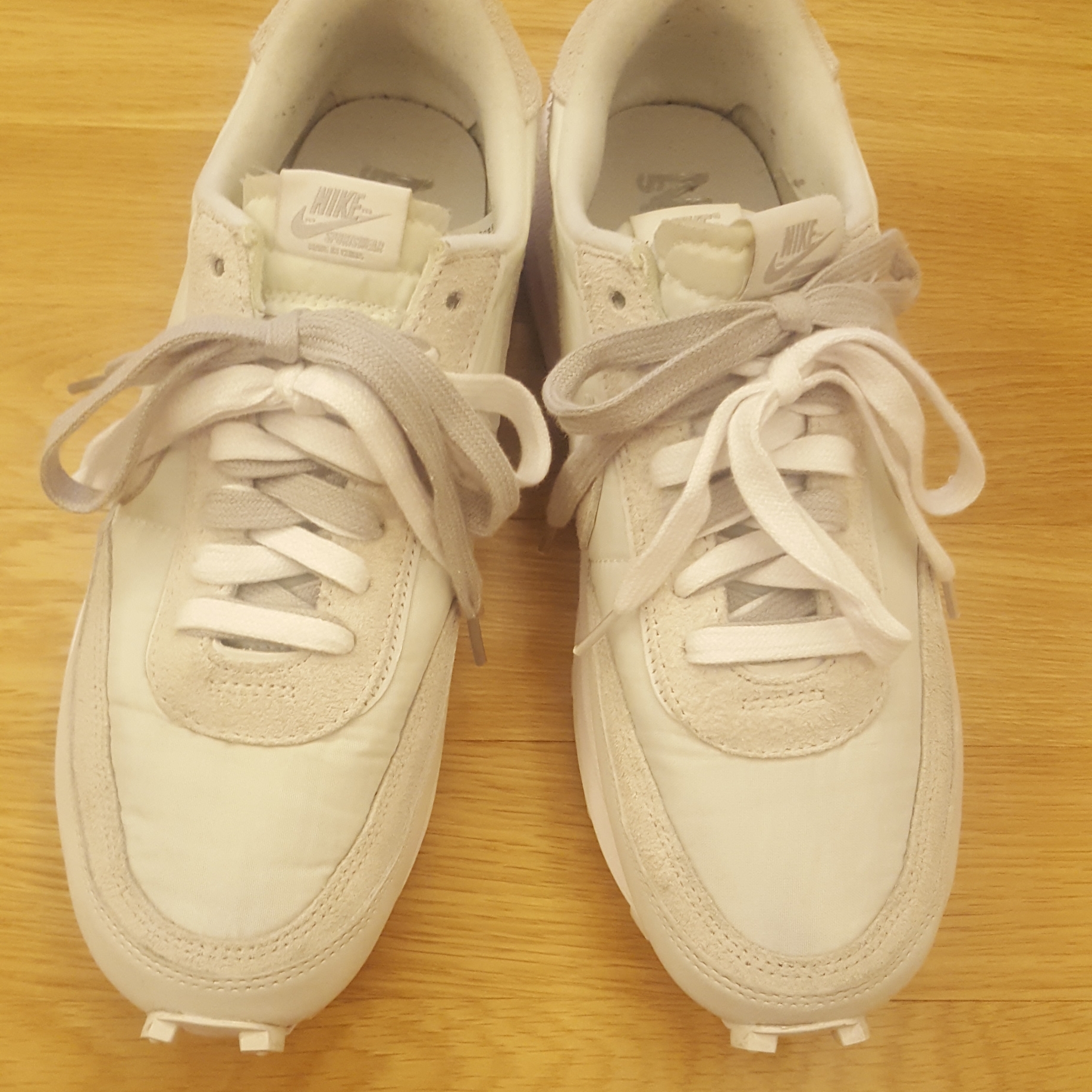 Nike x Sacai LDWaffle White Nylon 착용 스타일 - 2