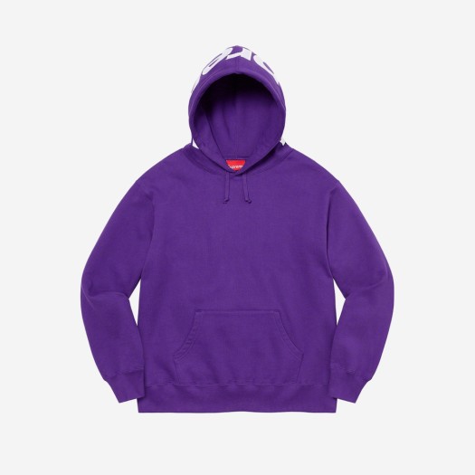 Supreme Contrast Hooded Sweatshirt Purple - 21FW