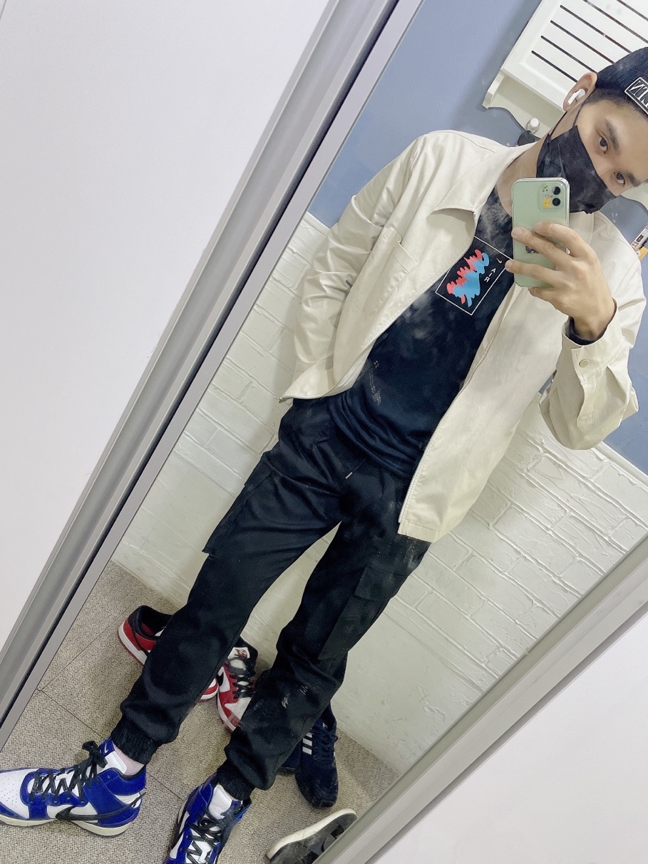 Nike x Ambush Dunk High Deep Royal Blue 착용 스타일 - 2