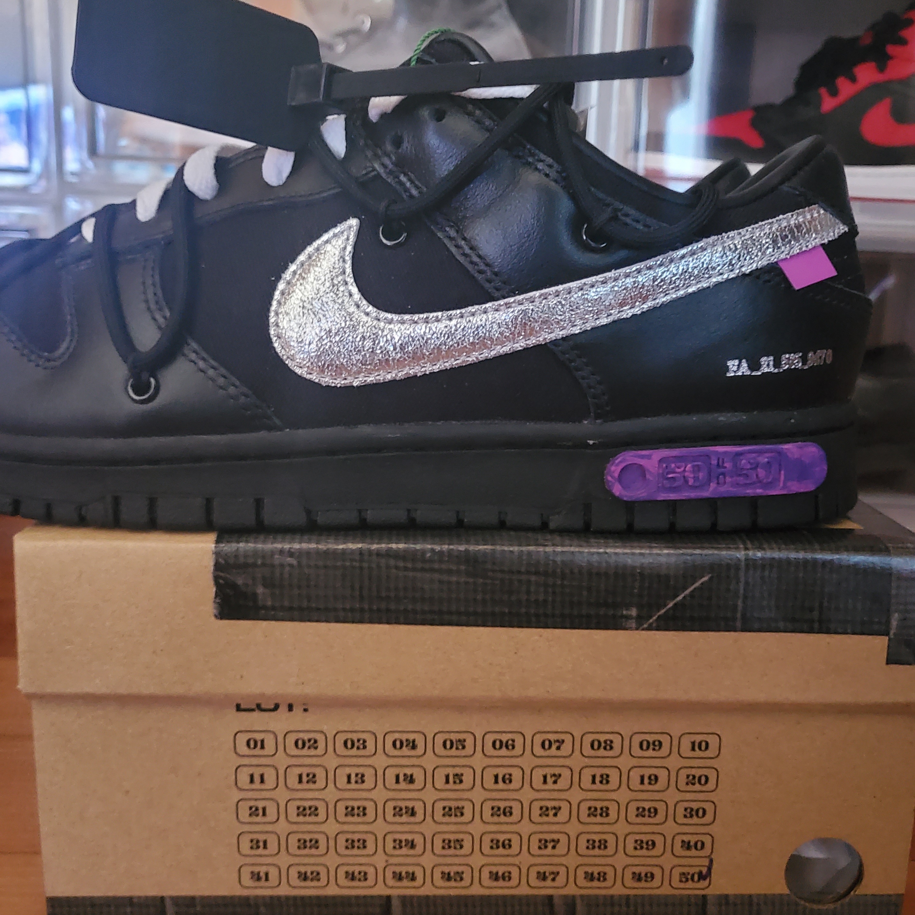 Nike x Off-White Dunk Low The 50 - Lot 50 착용 스타일 - 3