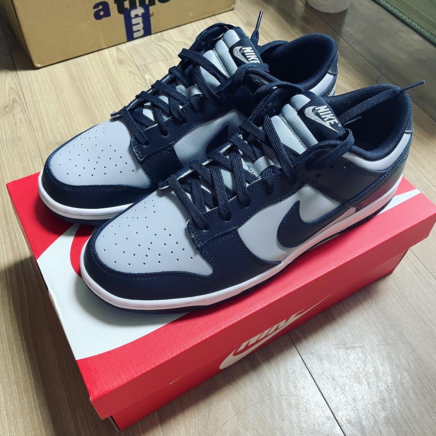 Nike Dunk Low Retro Championship Grey 착용 스타일 - 1