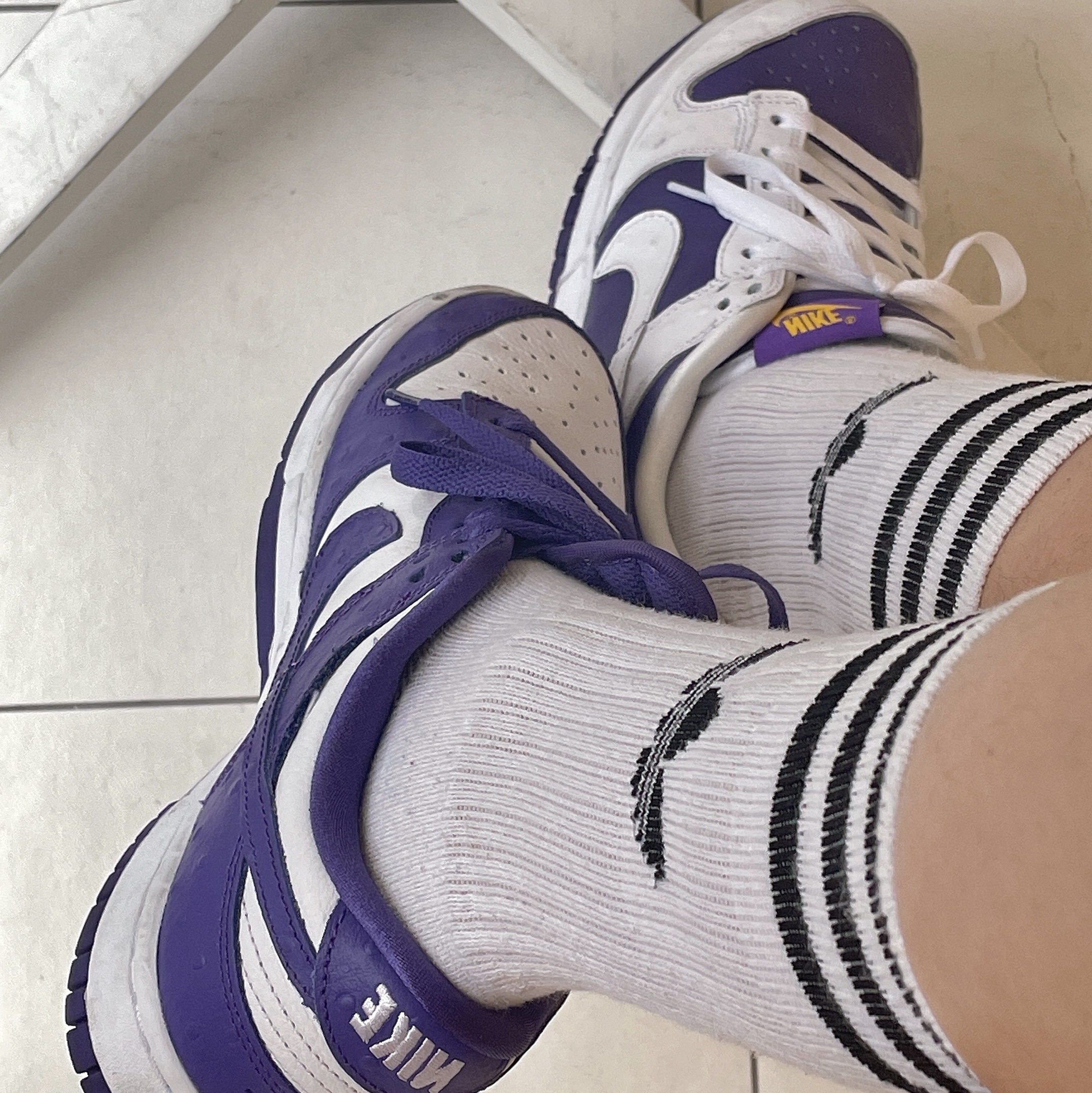 (W) Nike Dunk Low SE Flip 착용 스타일