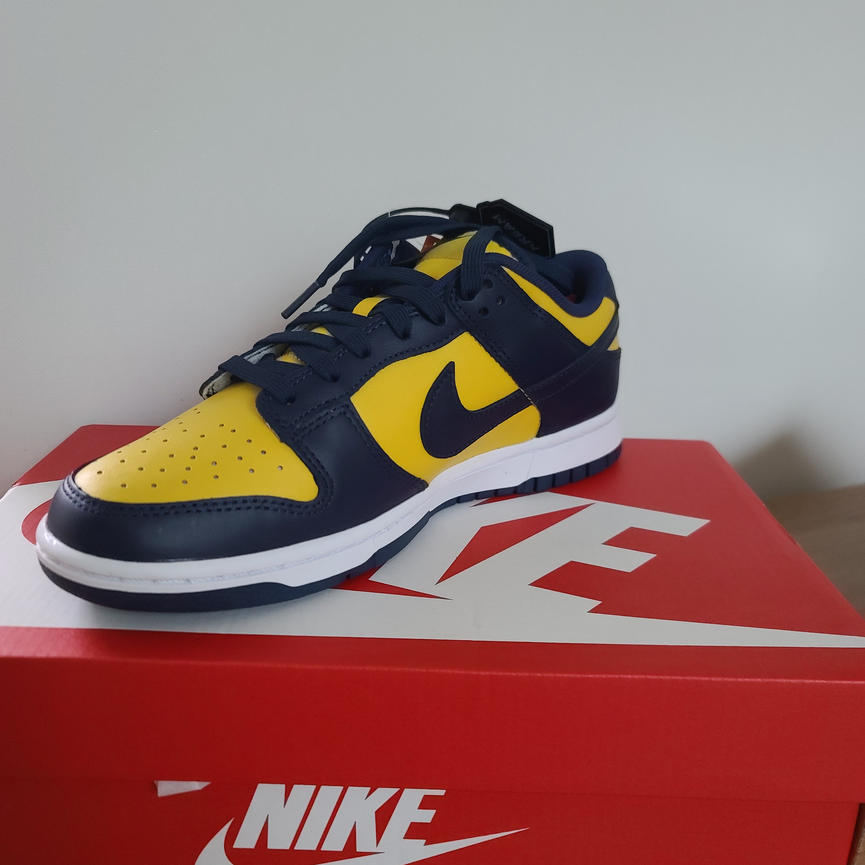 Nike Dunk Low Retro Varsity Maize, (GS) Jordan 1 Retro High OG Pollen 착용 스타일 - 2