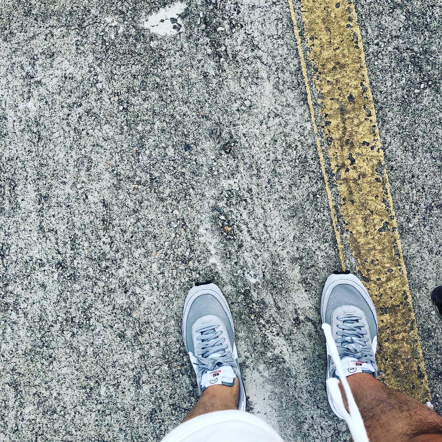 Nike x Sacai x Fragment LDWaffle Light Smoke Grey 착용 스타일
