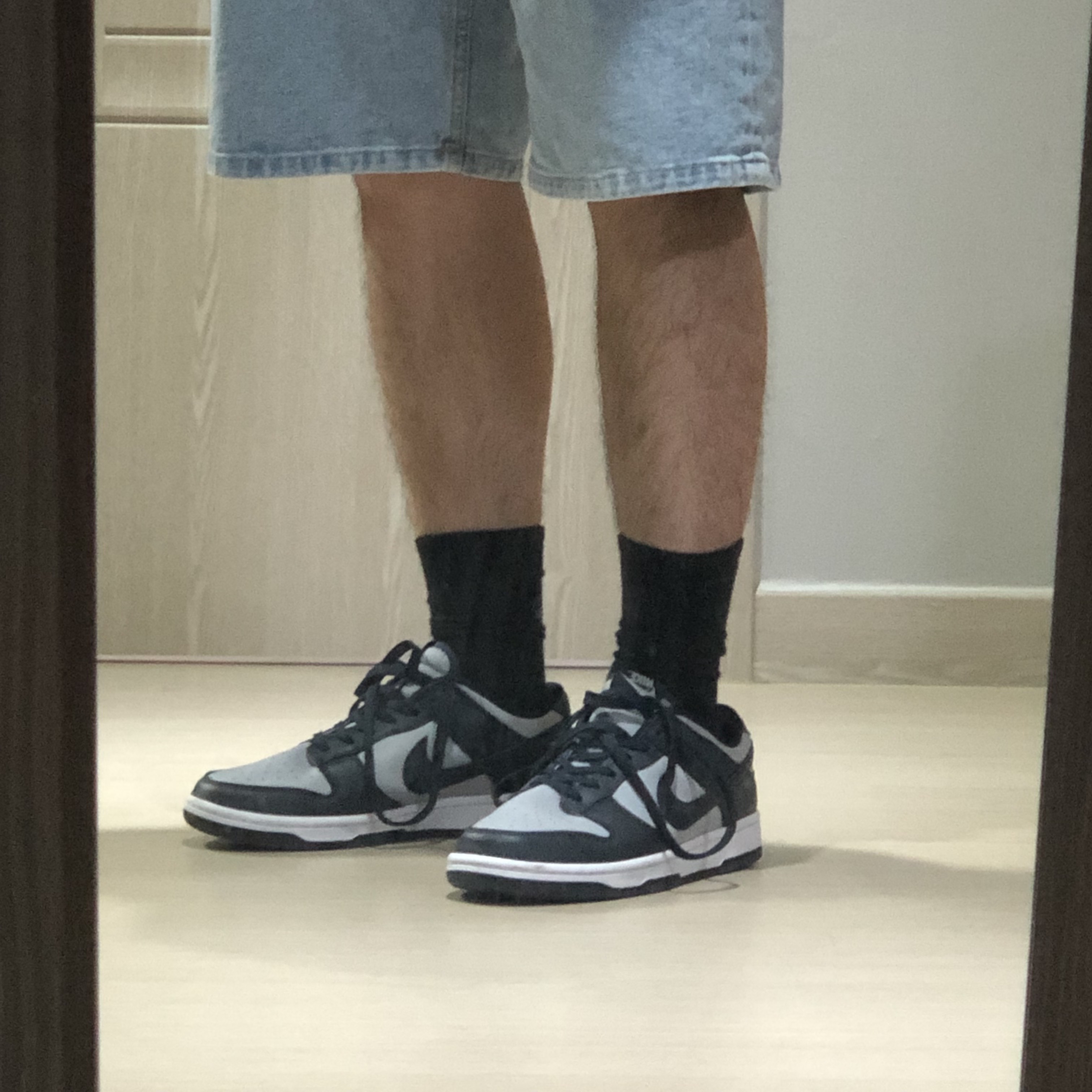 Nike Dunk Low Retro Championship Grey 착용 스타일 - 2